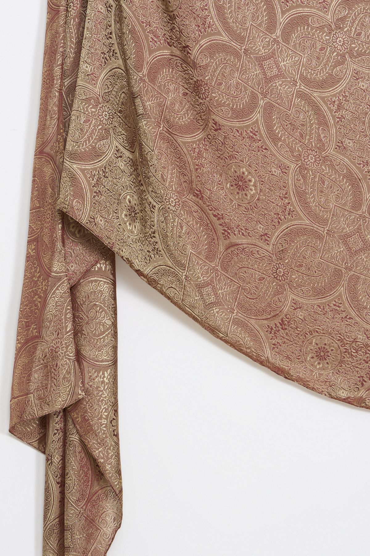 Shline Line Viscose Shawl - Elderberry-Salmon