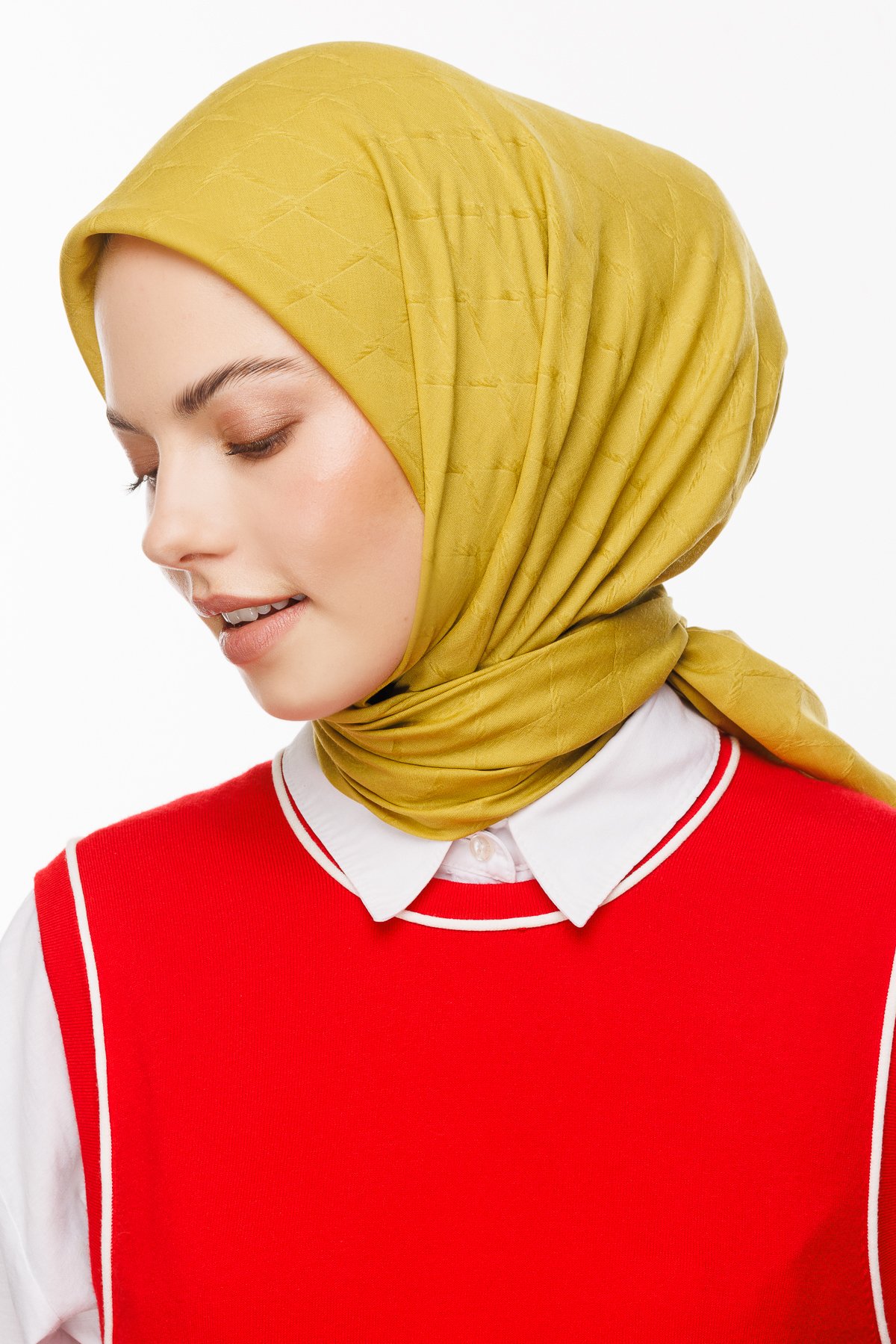 Bambu Jakar Eşarp - Oliv Yeşili