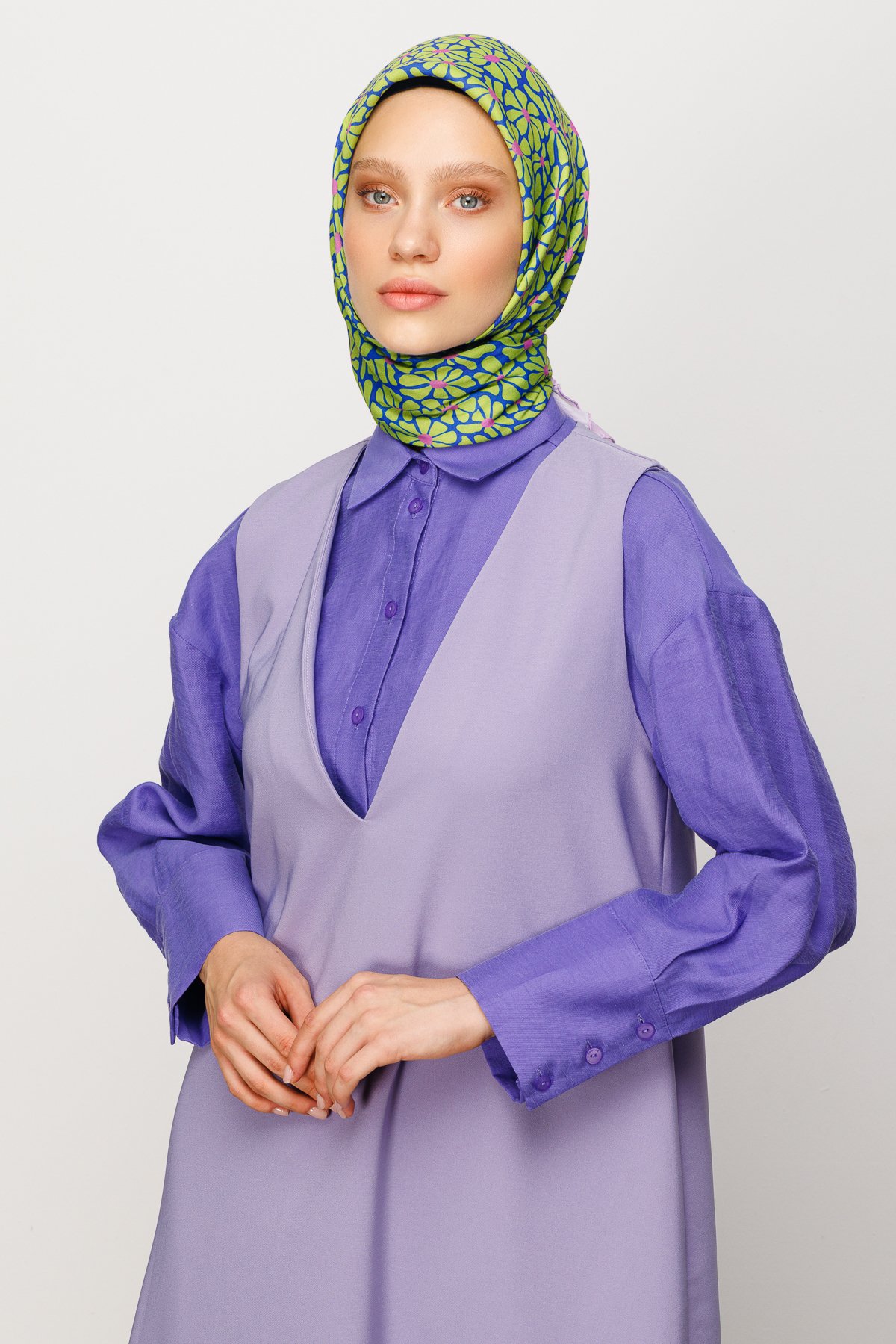 Clover Desen Dijital Soft Eşarp
