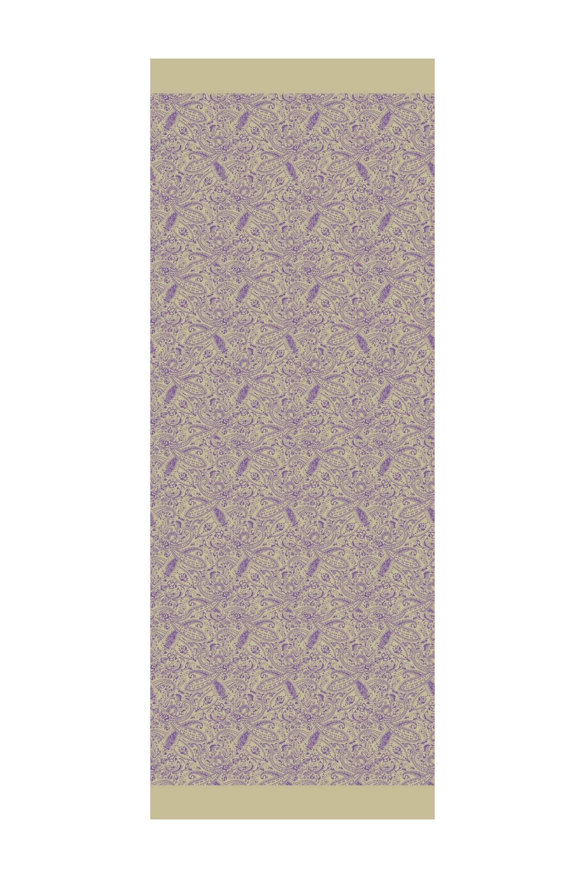 Marrakech Double Sided Shawl - Olive-Purple