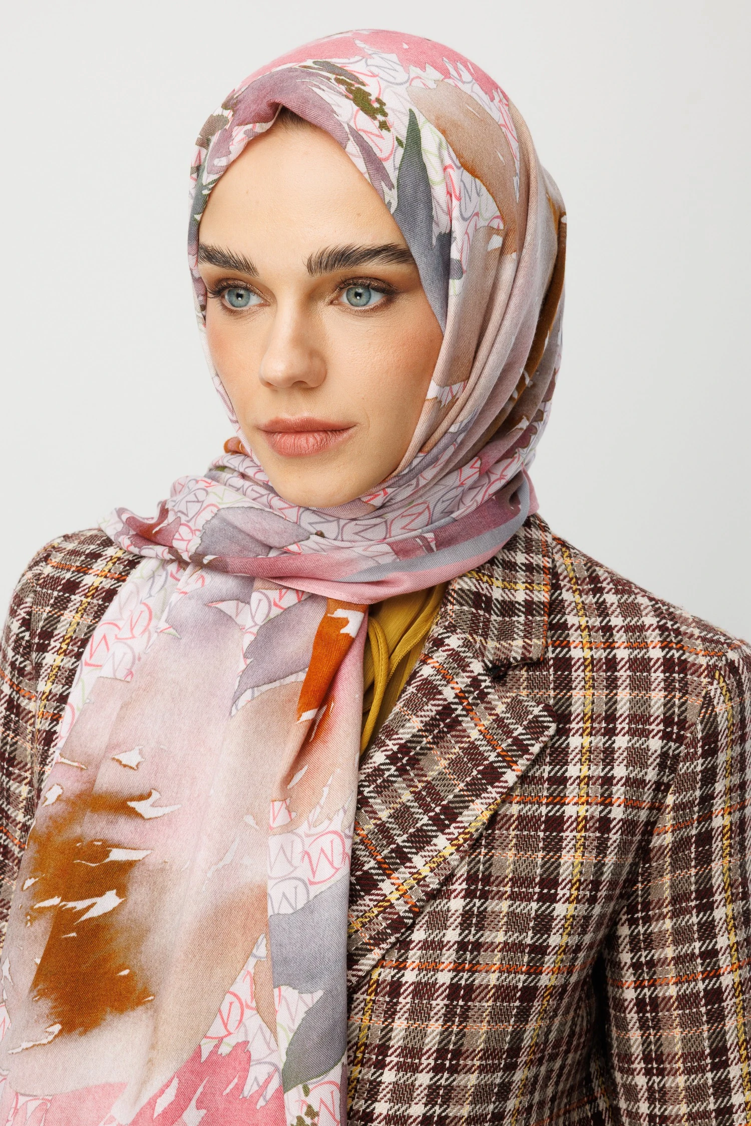 MC Desen Rami Şal - Pink