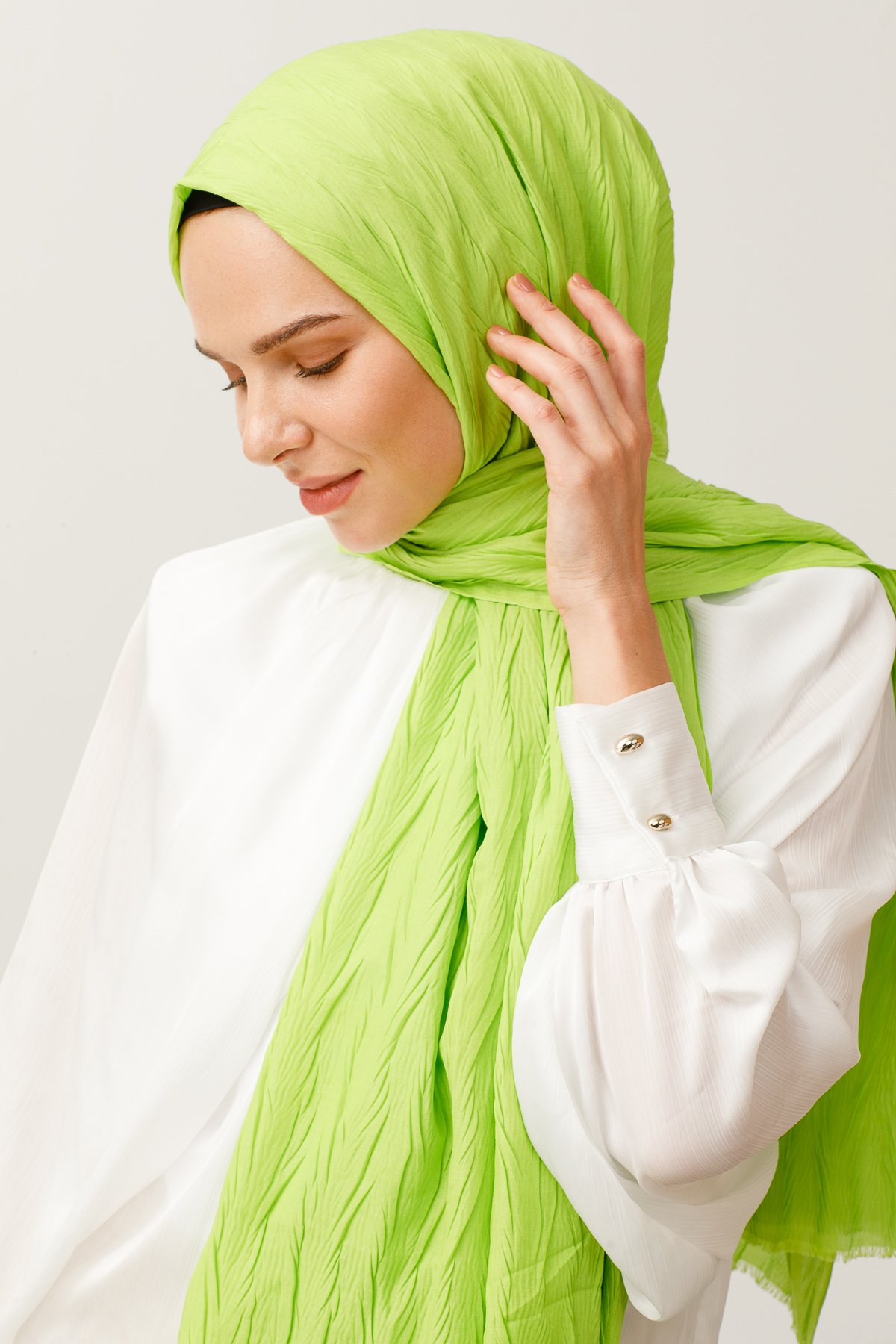 Pleated Bamboo Hijab