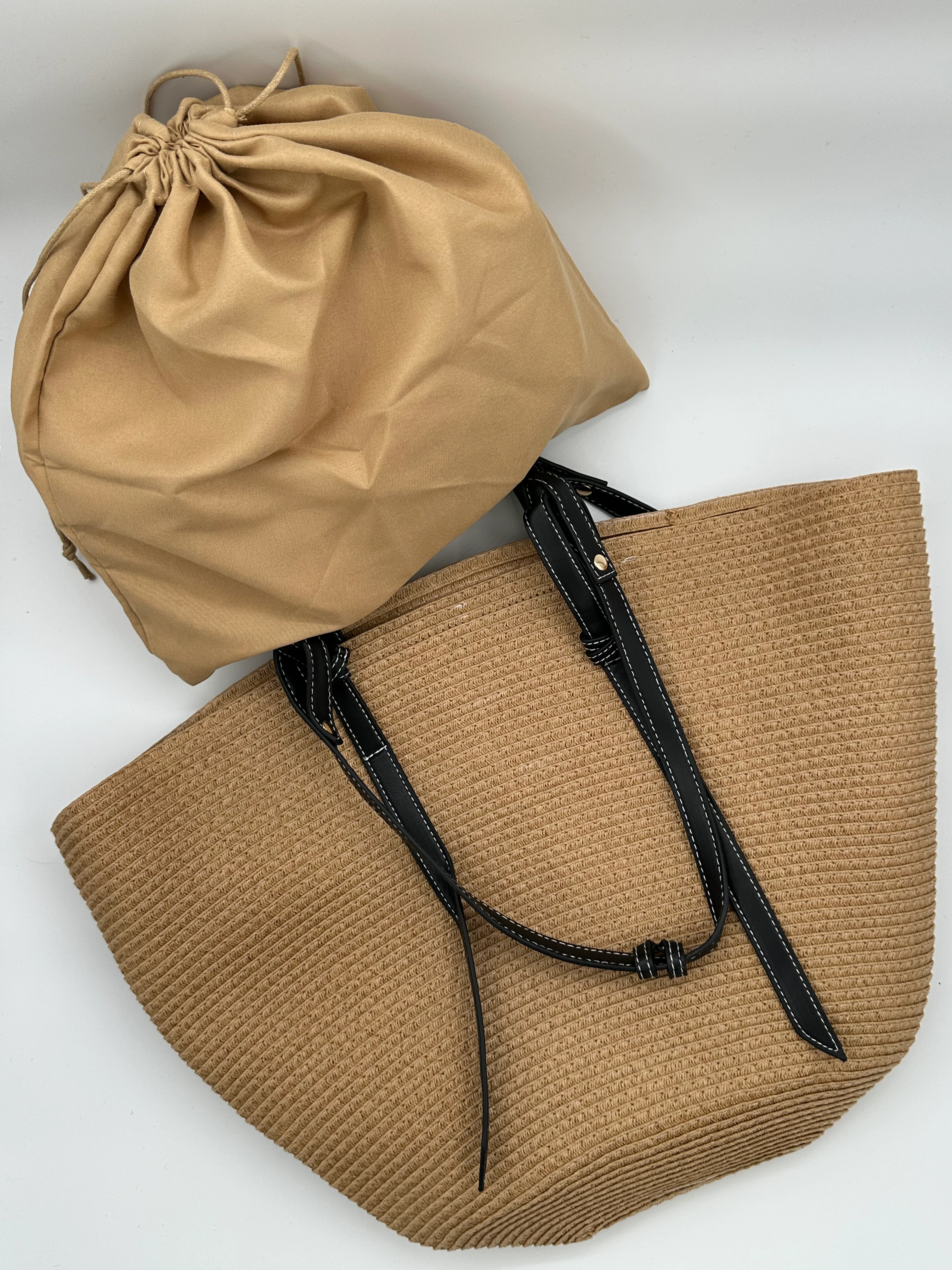 Büyük Hasır Çanta 