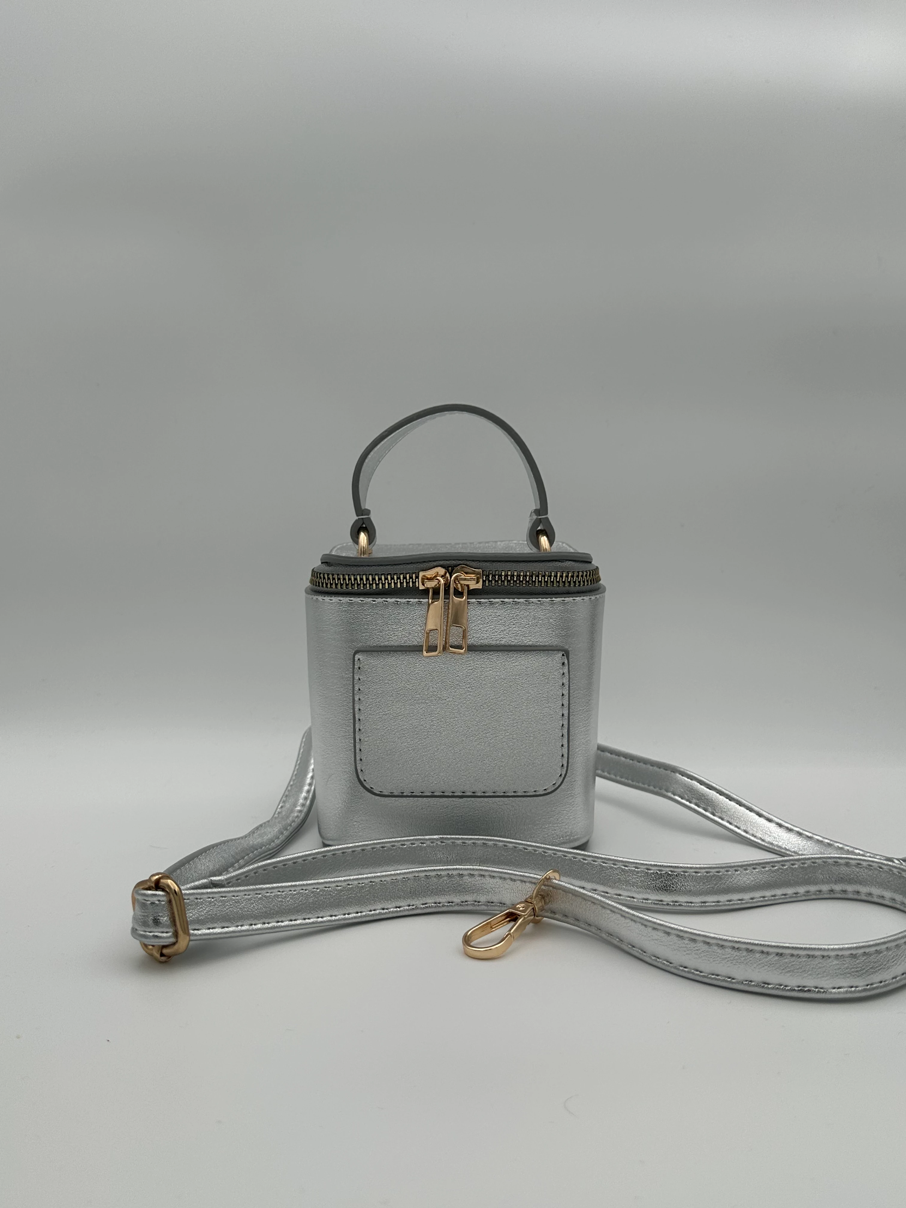 Küçük Kutu Çanta  - Silver