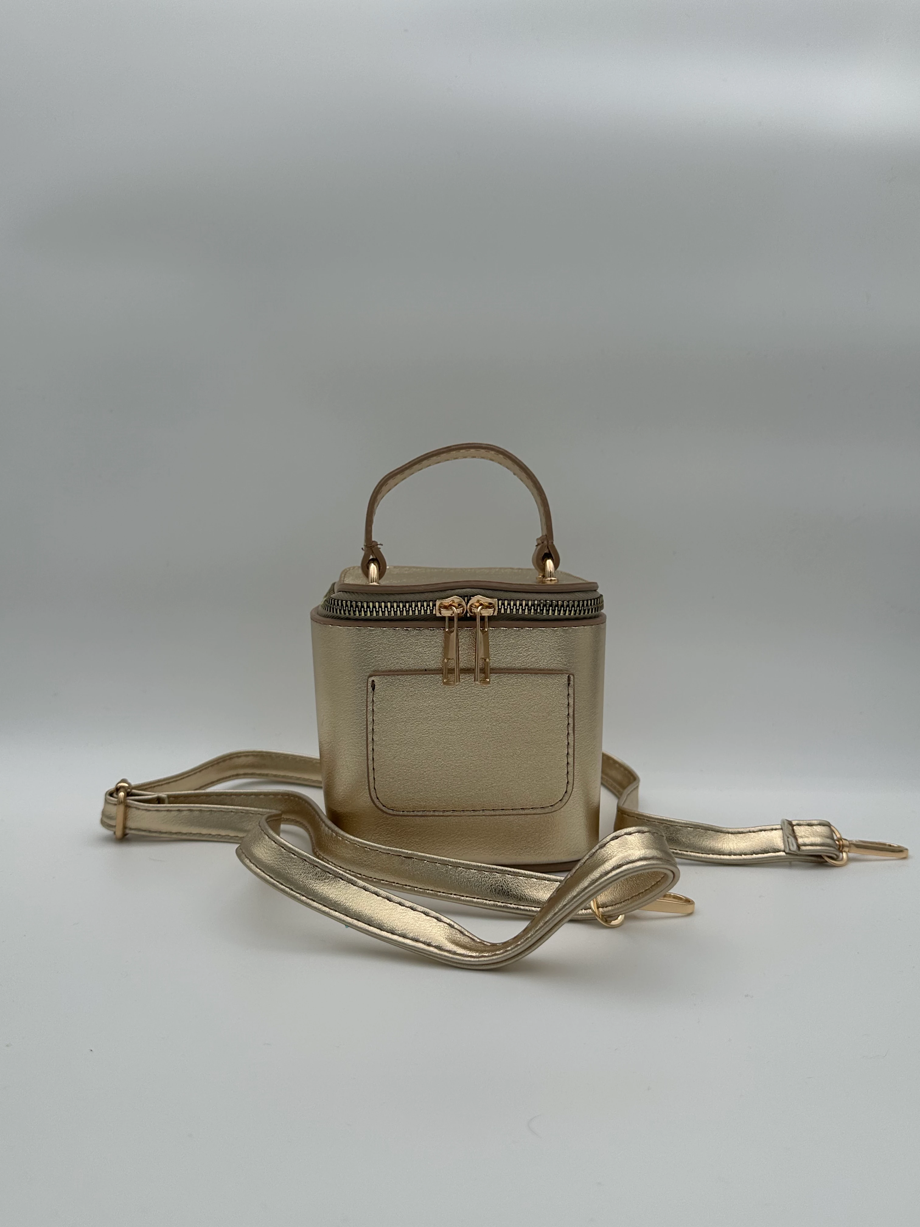 Küçük Kutu Çanta  - Gold