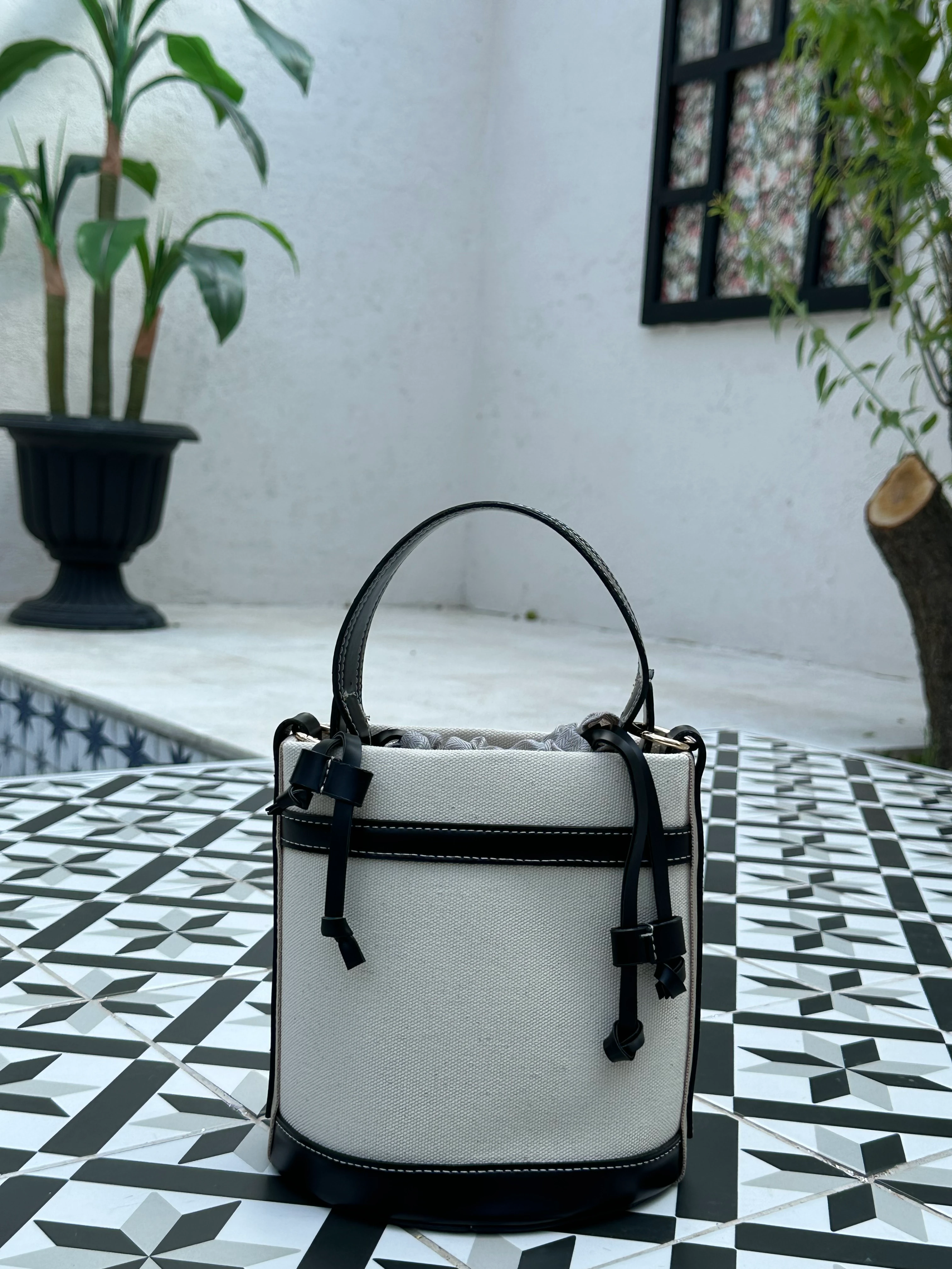 İçi Torbalı Hasır Çanta