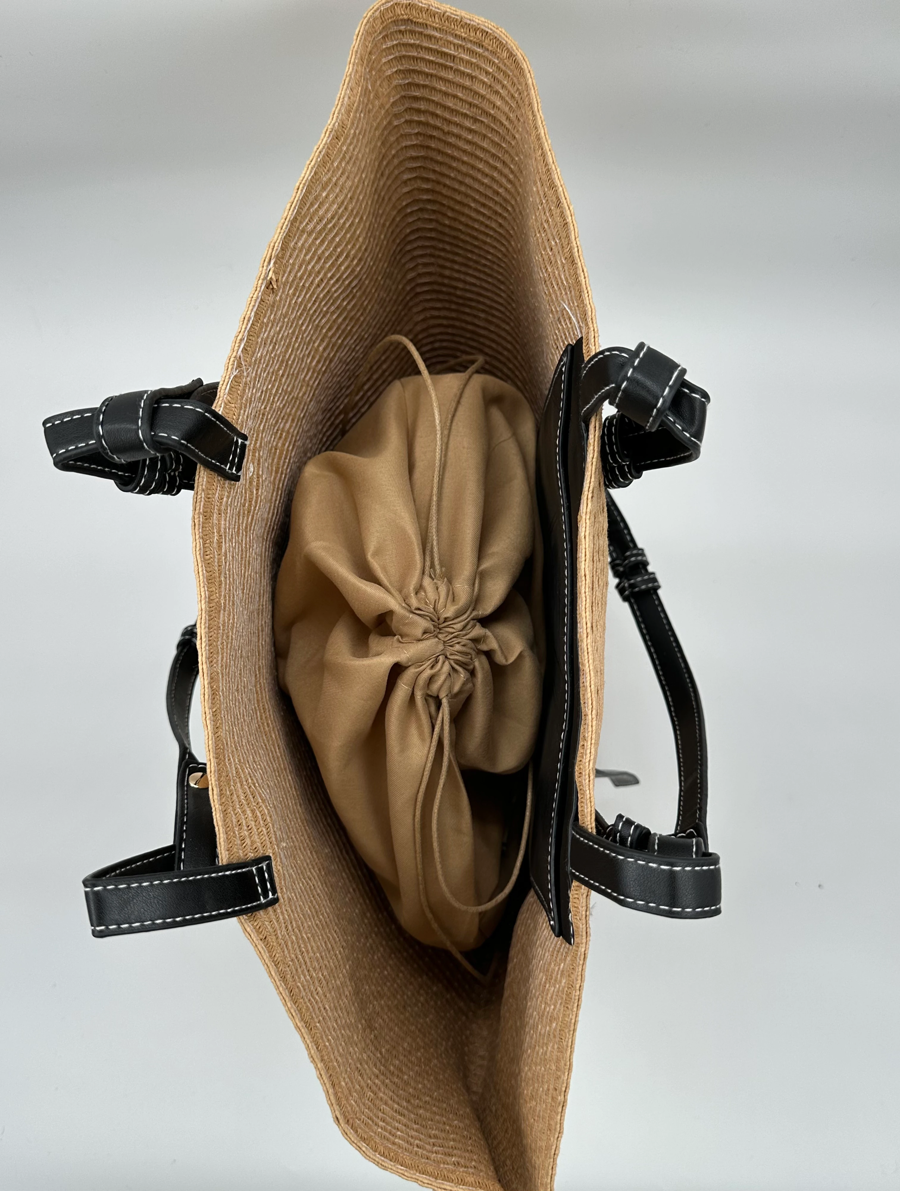 Büyük Hasır Çanta 