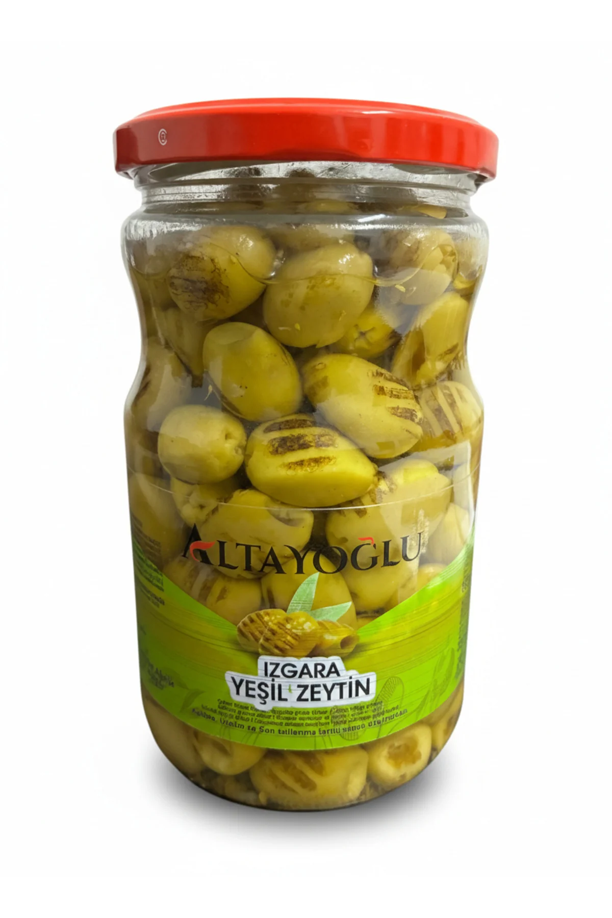 720 cc Glass Jar Grilled Green Olives, 181–230 Calibre (380 g)