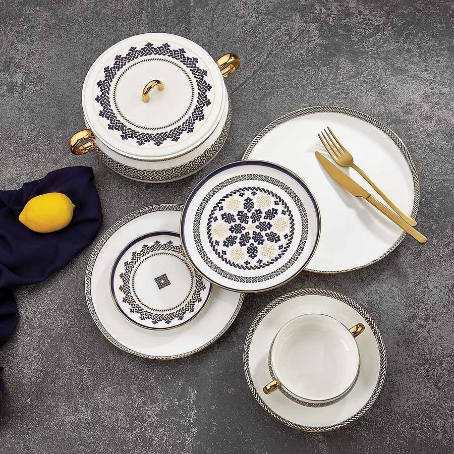 KORKMAZ A8546 AŞİYAN KOLEKSİYON 91 P YEMEK TAKIMI