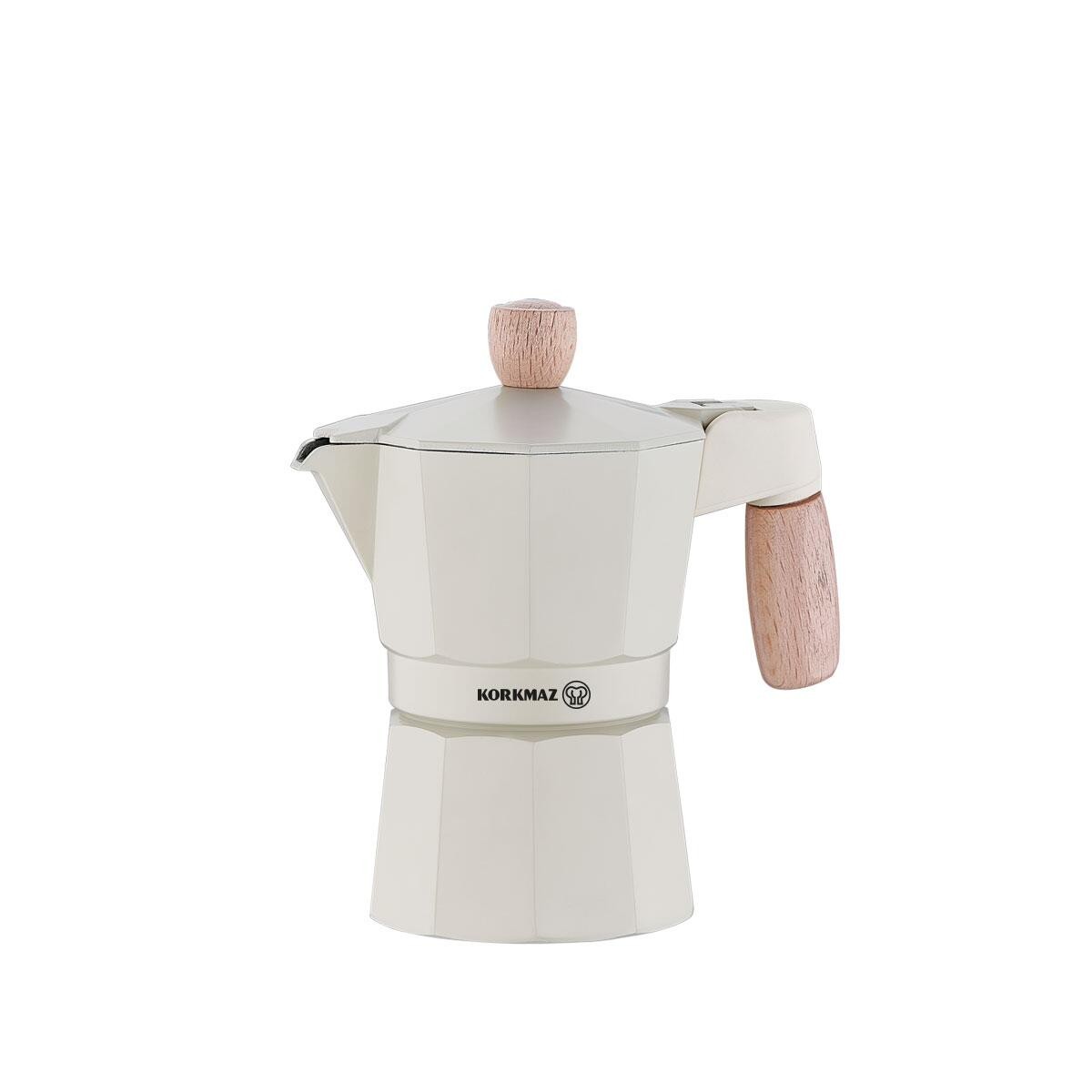 KORKMAZ A5571 ETNA MOKA POT 3 FİNCAN 150 ML BEYAZ