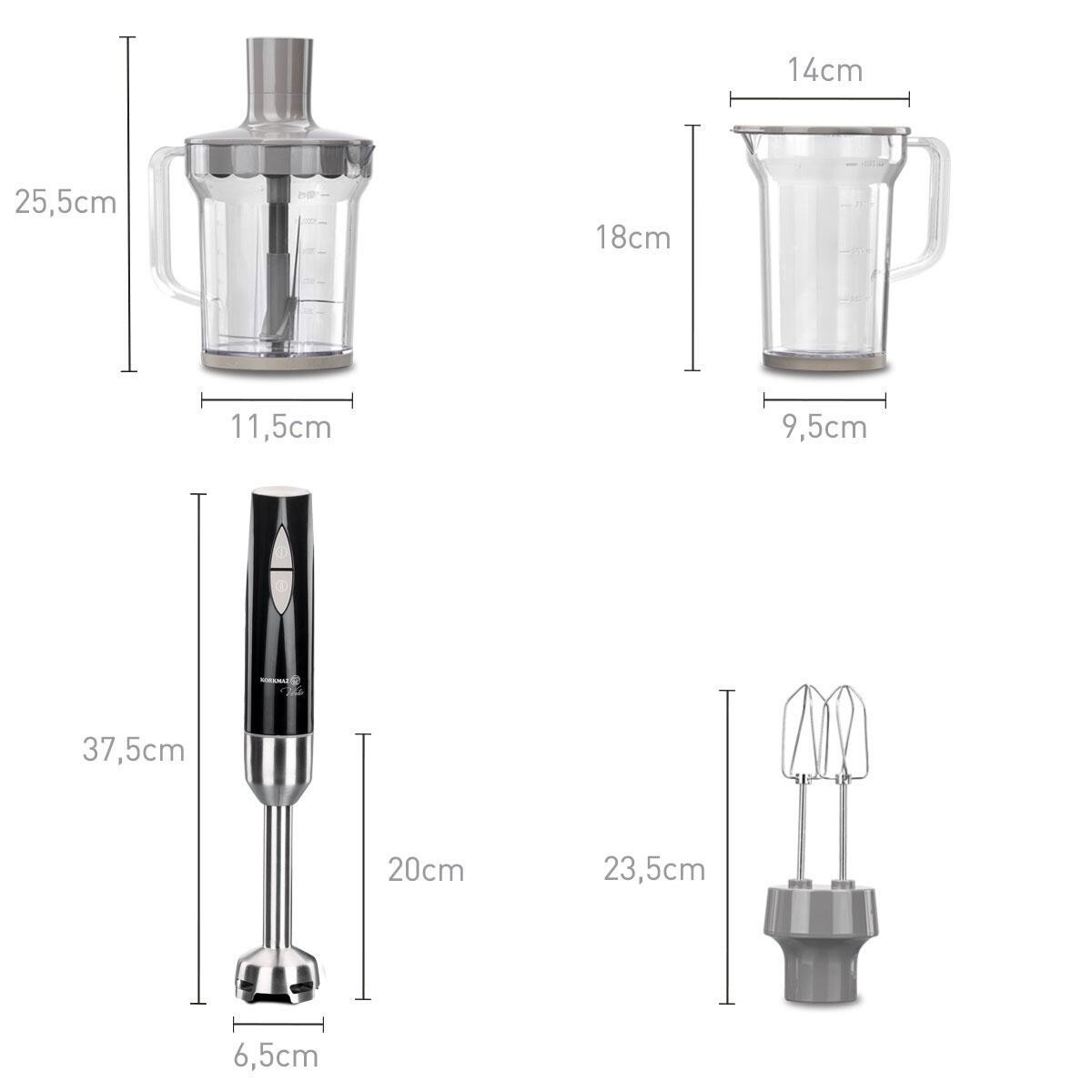 KORKMAZ A445 VERTEX MEGA BLENDER SET