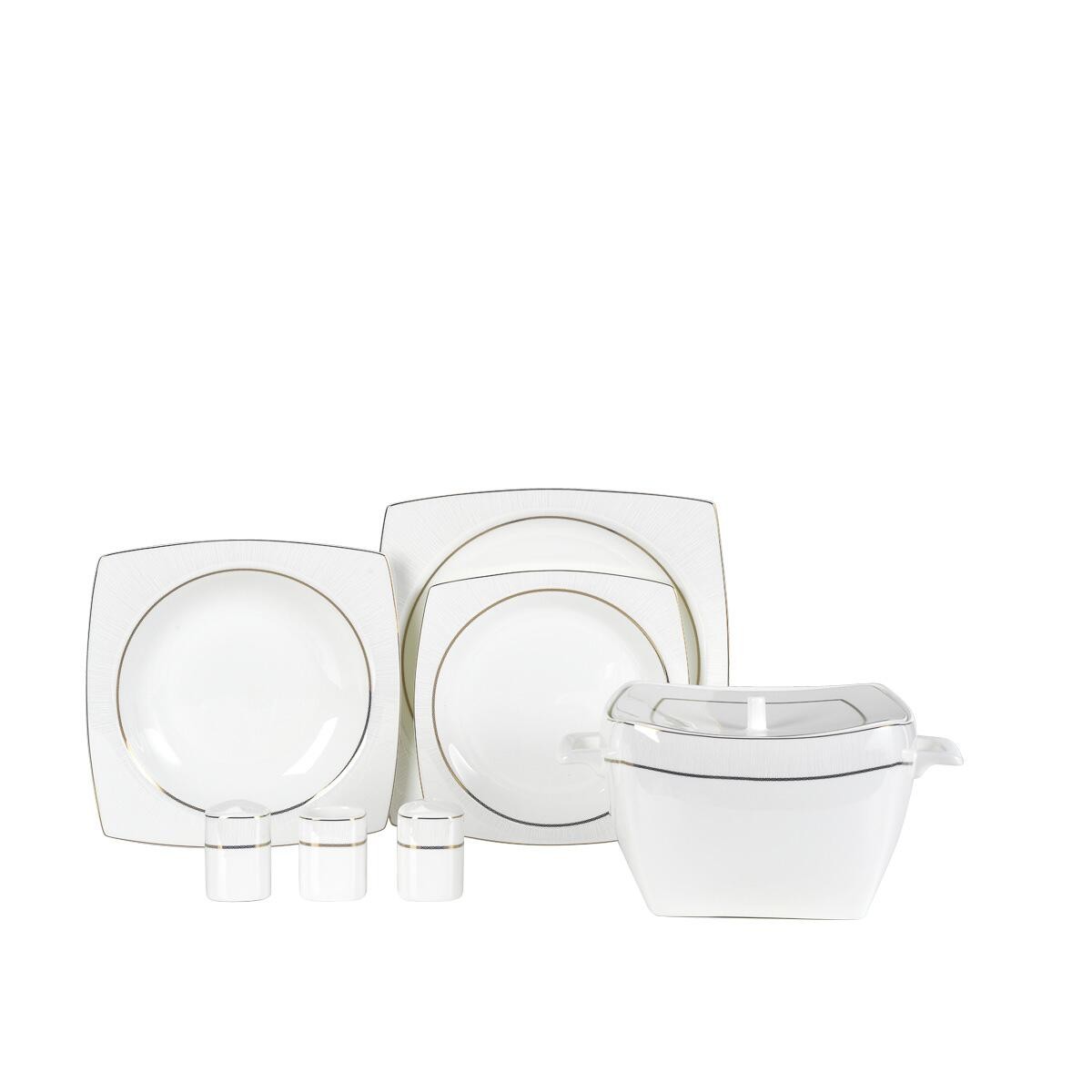 KORKMAZ A8460 BONE SEL. 60 P YEMEK TAKIMI (KARE)