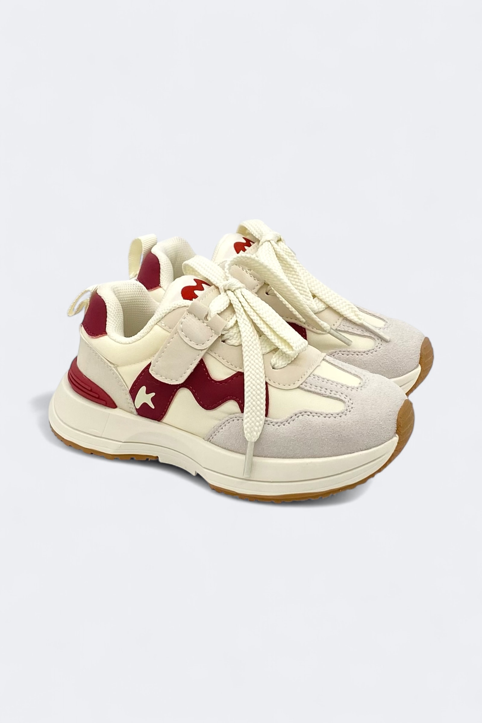 Marcokids Ultra Light Paraşüt Kumaş Spor Ayakkabı - Bordo
