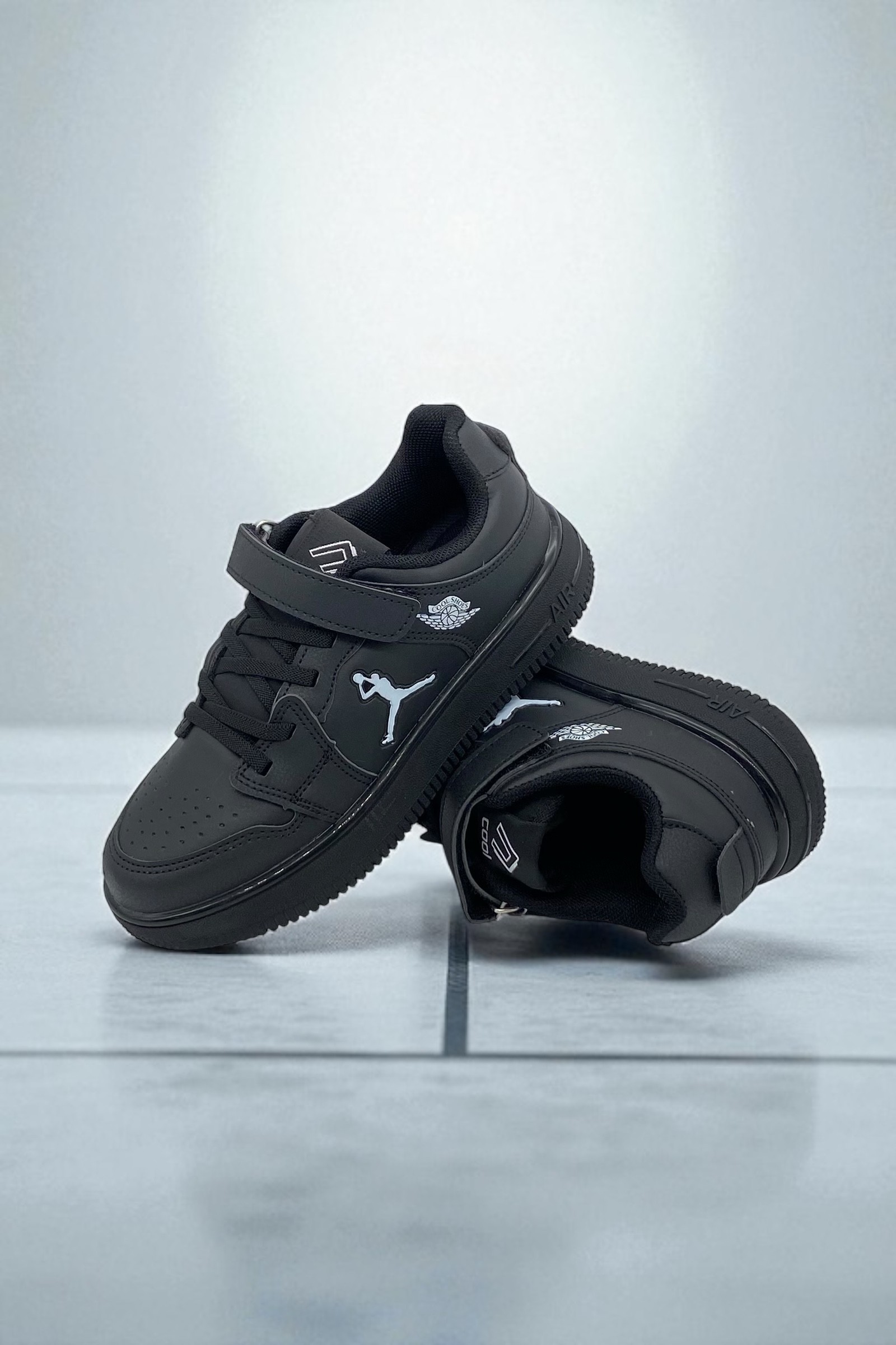 Ortopedik Anatomik Air Taban Çocuk Spor Ayakkabı - Siyah