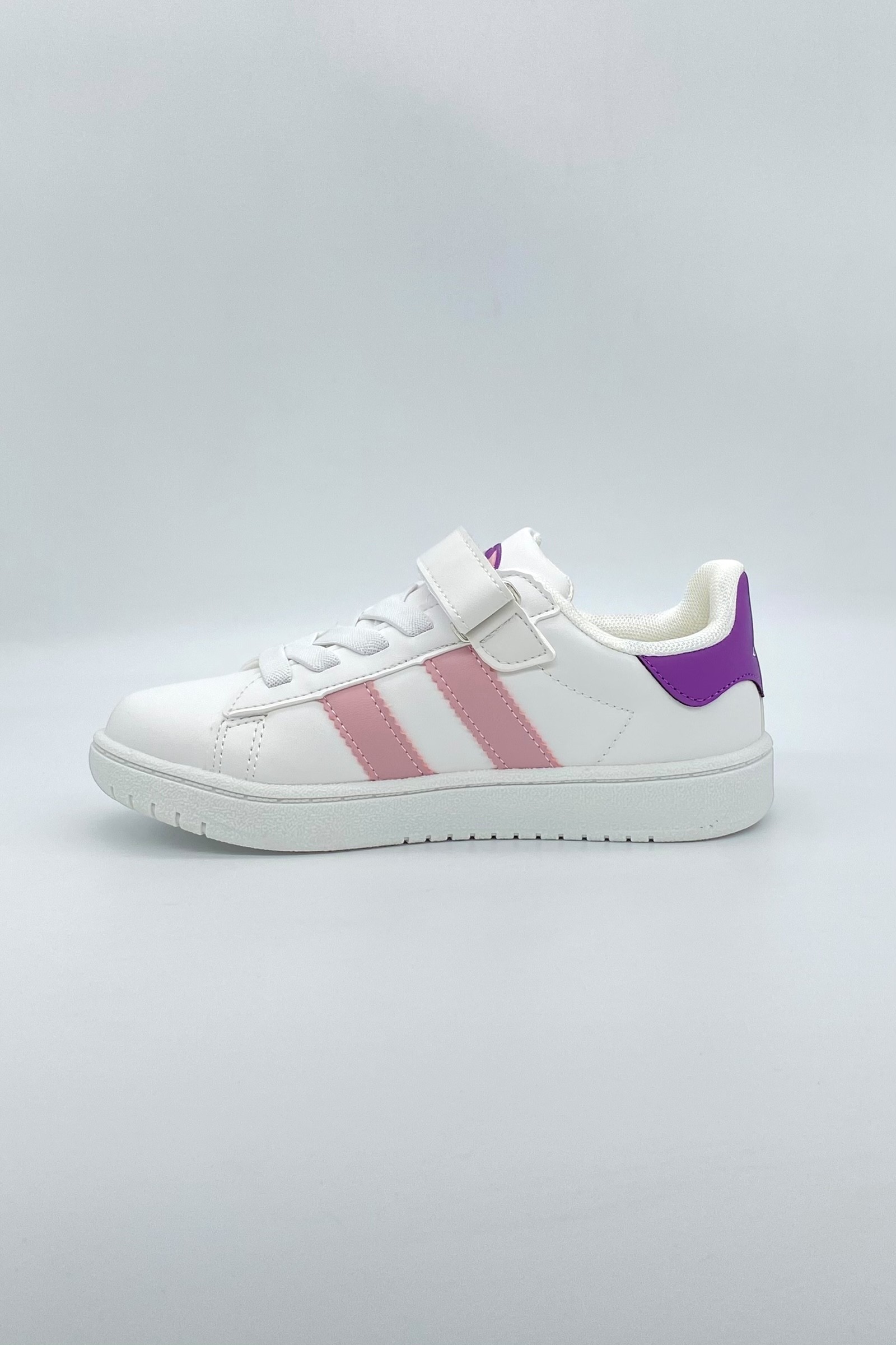 Ortopedik Anatomik Sneakers Çocuk Ayakkabı - Beyaz Pudra