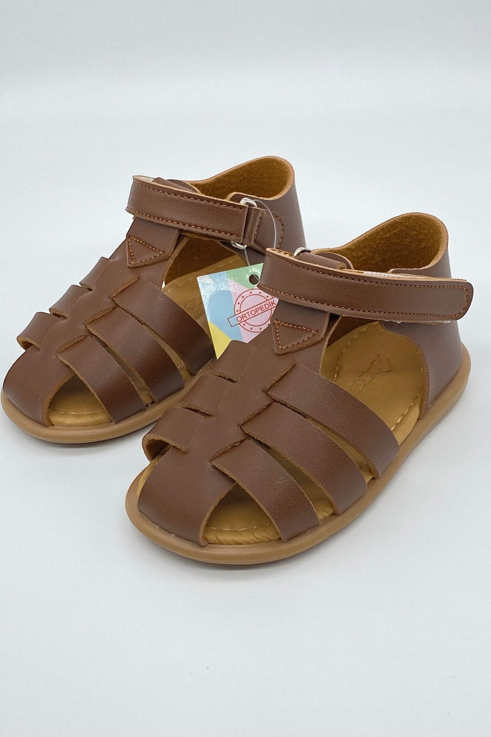Ortopedik Çocuk Sandalet - Taba