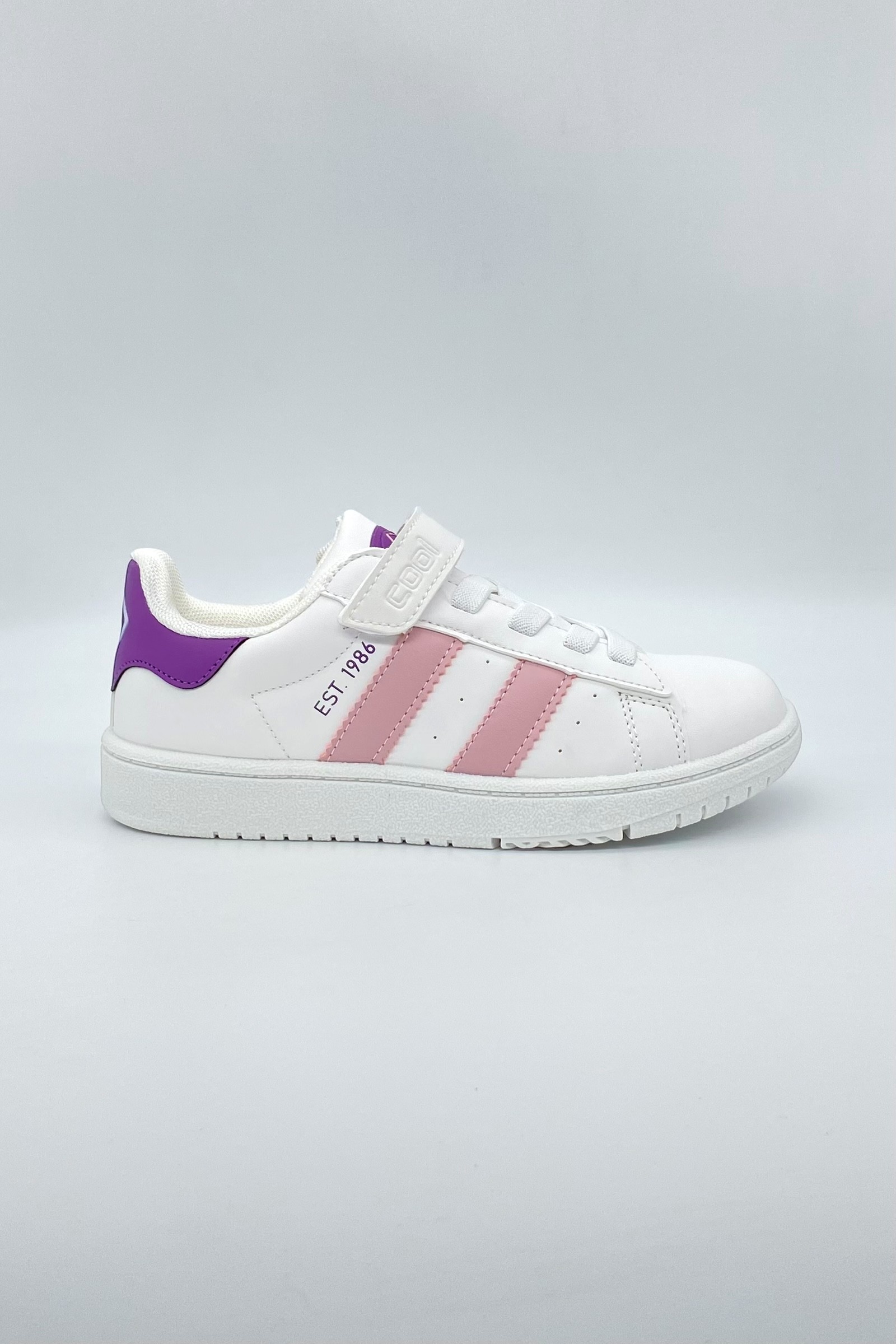 Ortopedik Anatomik Sneakers Çocuk Ayakkabı - Beyaz Pudra