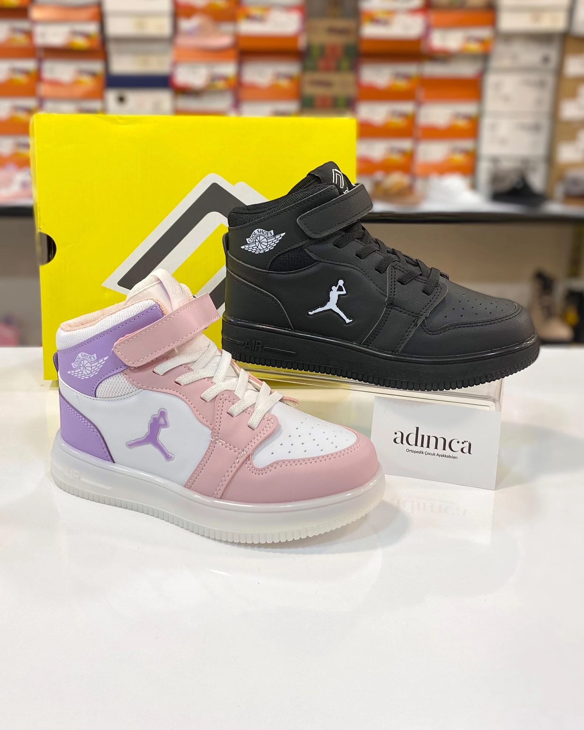 COOL HAYKAT ÇOCUK SPOR AYAKKABI - SİYAH / PUDRA