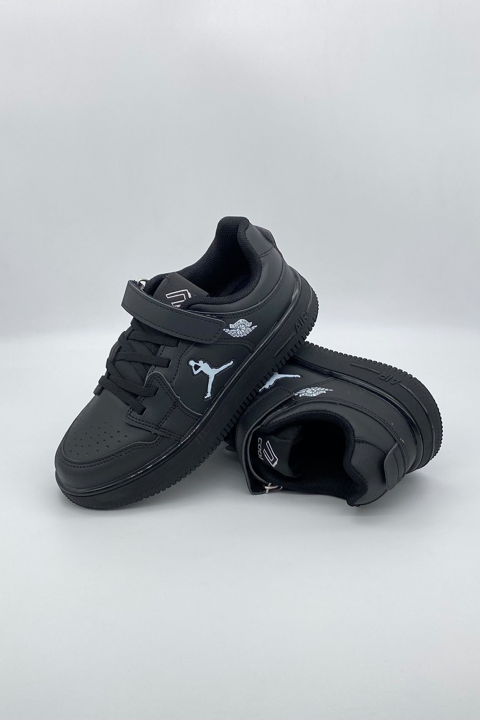 Ortopedik Anatomik Air Taban Çocuk Spor Ayakkabı - Siyah