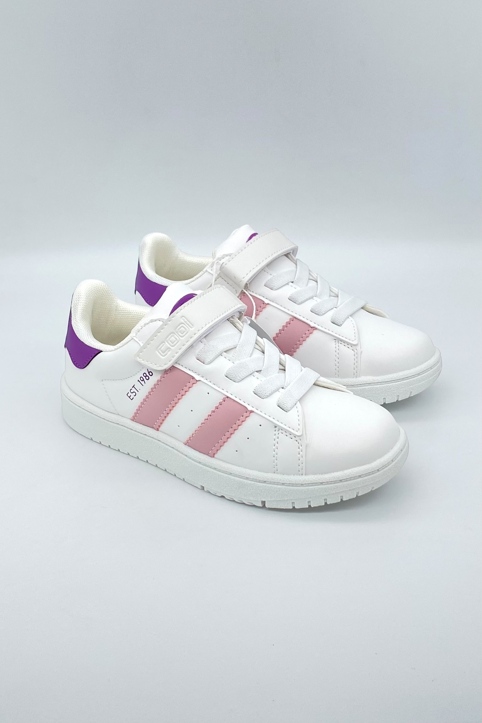 Ortopedik Anatomik Sneakers Çocuk Ayakkabı - Beyaz Pudra