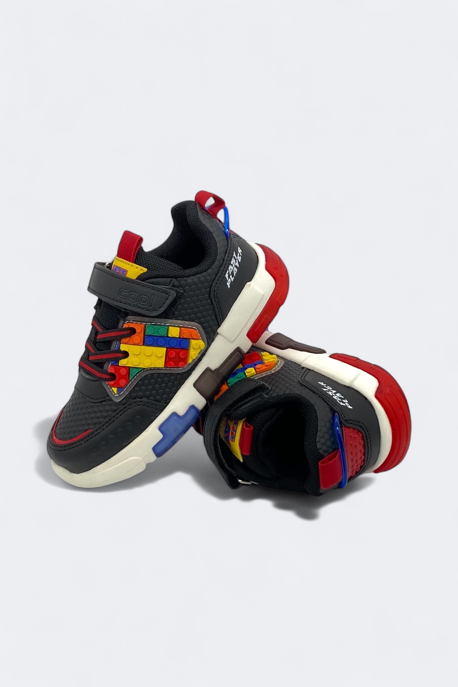 Cool Lego Işıklı Ortopedik Çocuk Spor Ayakkabı - Siyah