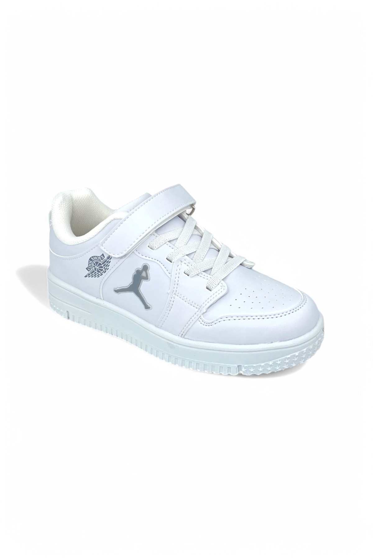 Ortopedik Kaymaz Taban Unisex Çocuk Ayakkabı-Beyaz