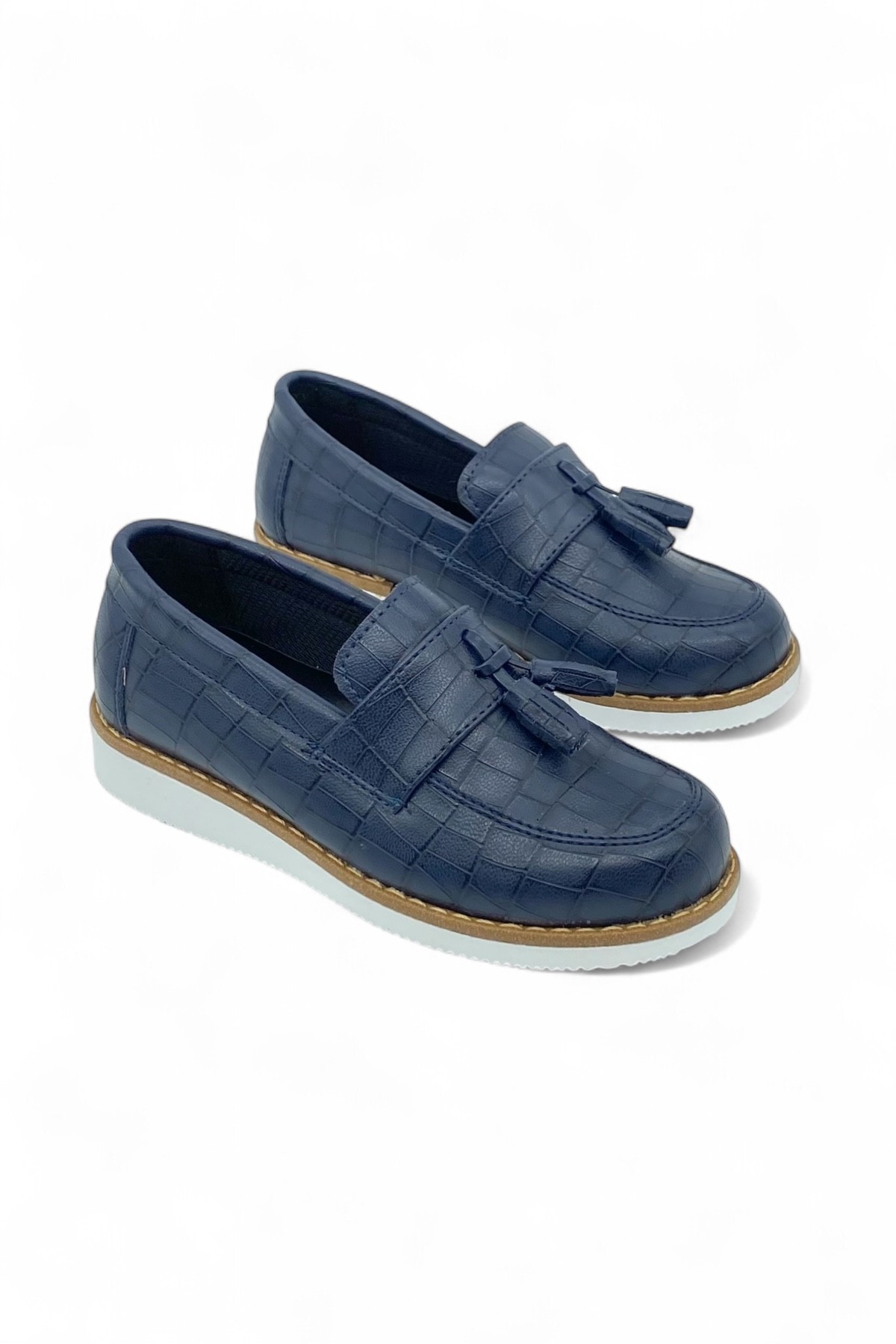 Şıklığın Tamamlayıcısı: Ortopedik Lacivert Erkek Çocuk Loafer - Lacivert