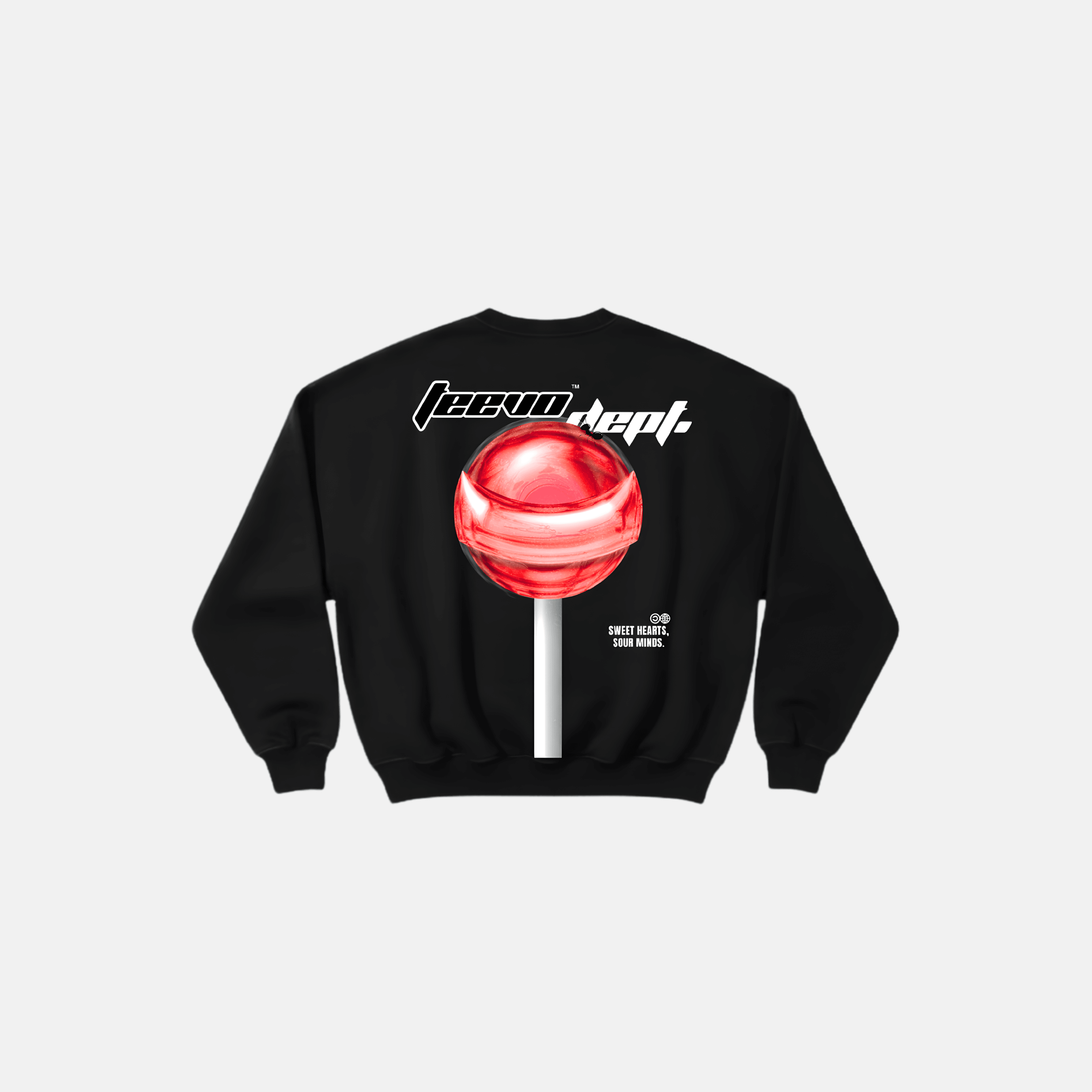 Lolipop Baskı Detaylı Sweatshirt - Siyah ( Ön Sipariş )