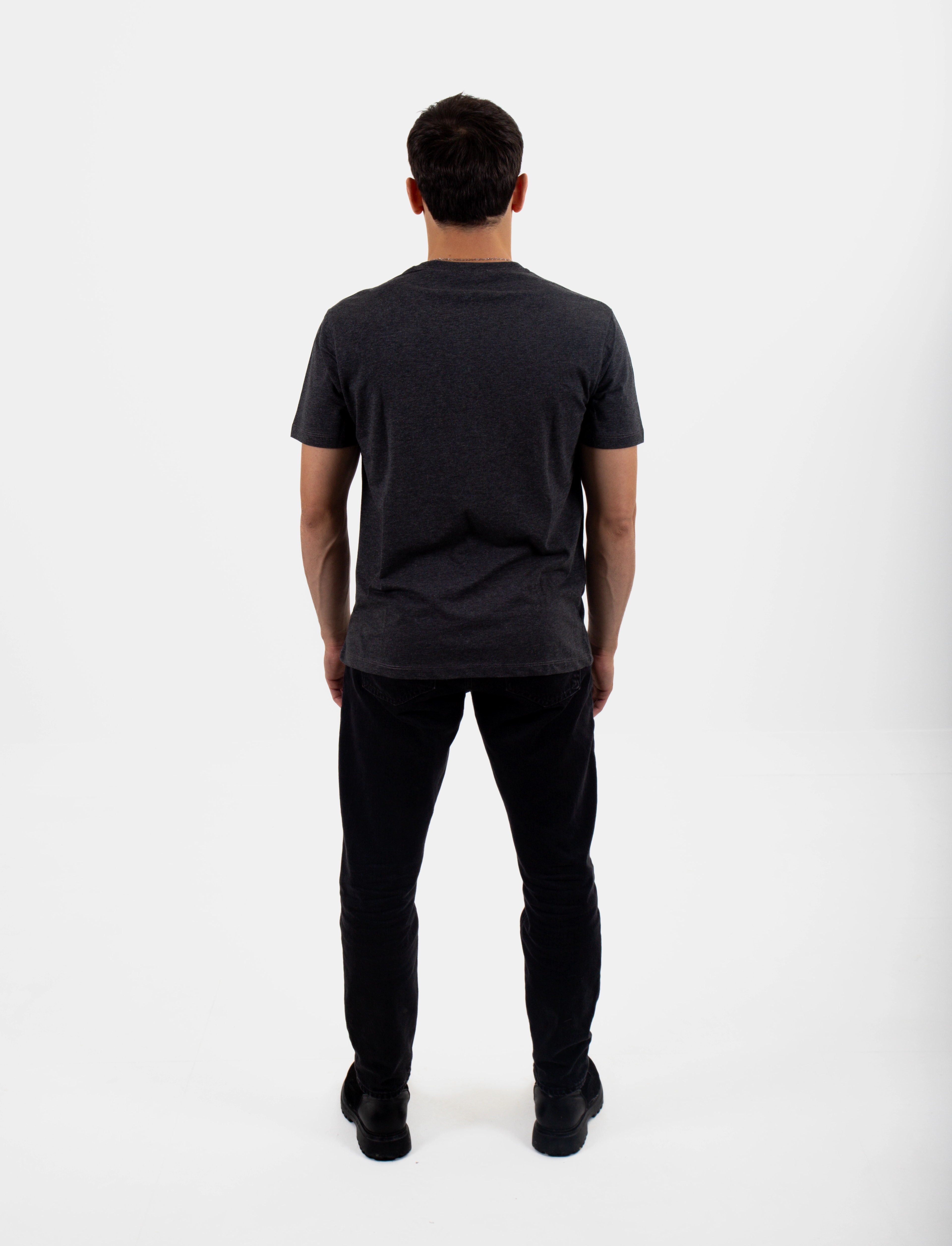 Street Duo Nakışlı Oversize Tişört - Gri