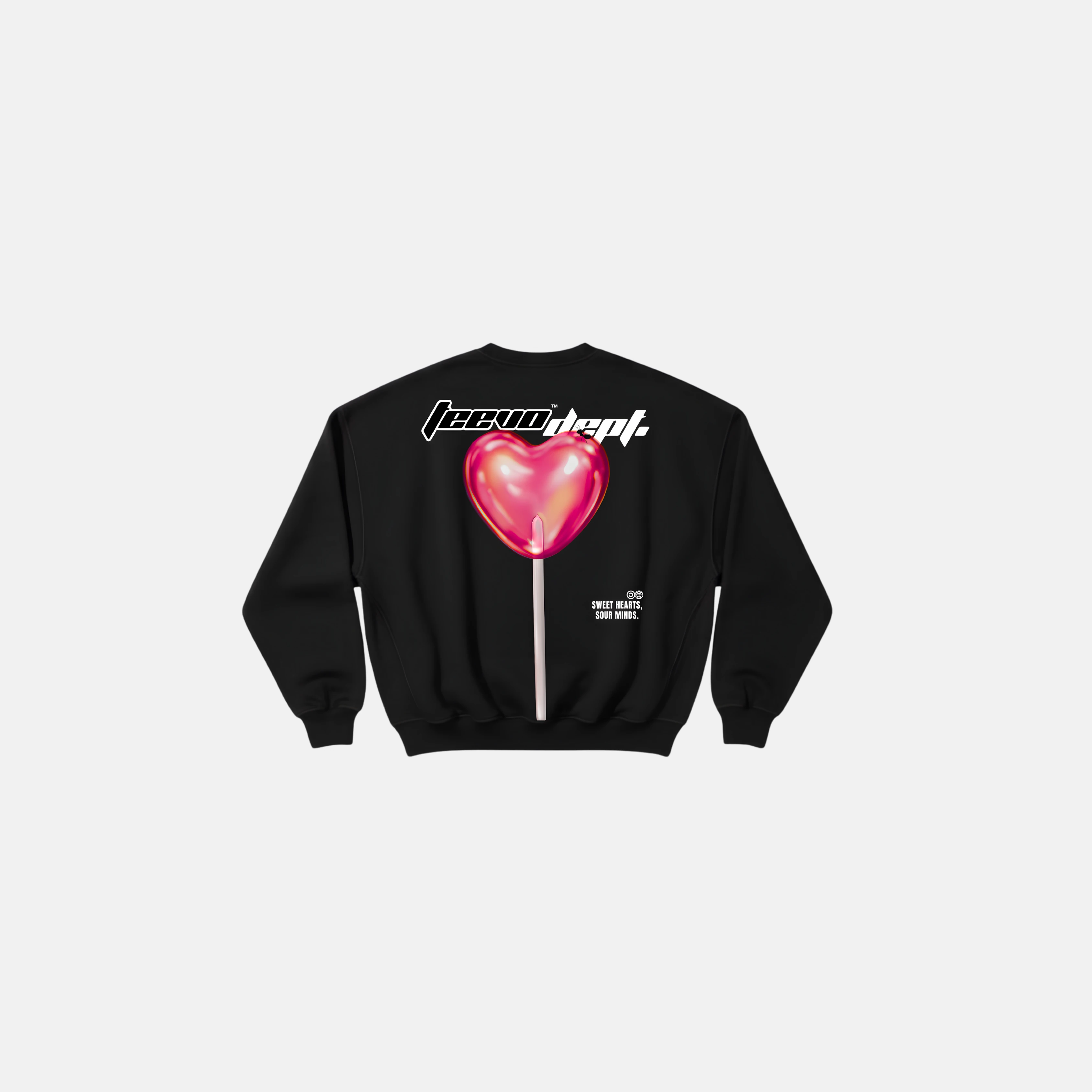 Lolipop Baskı Detaylı Sweatshirt - Siyah 