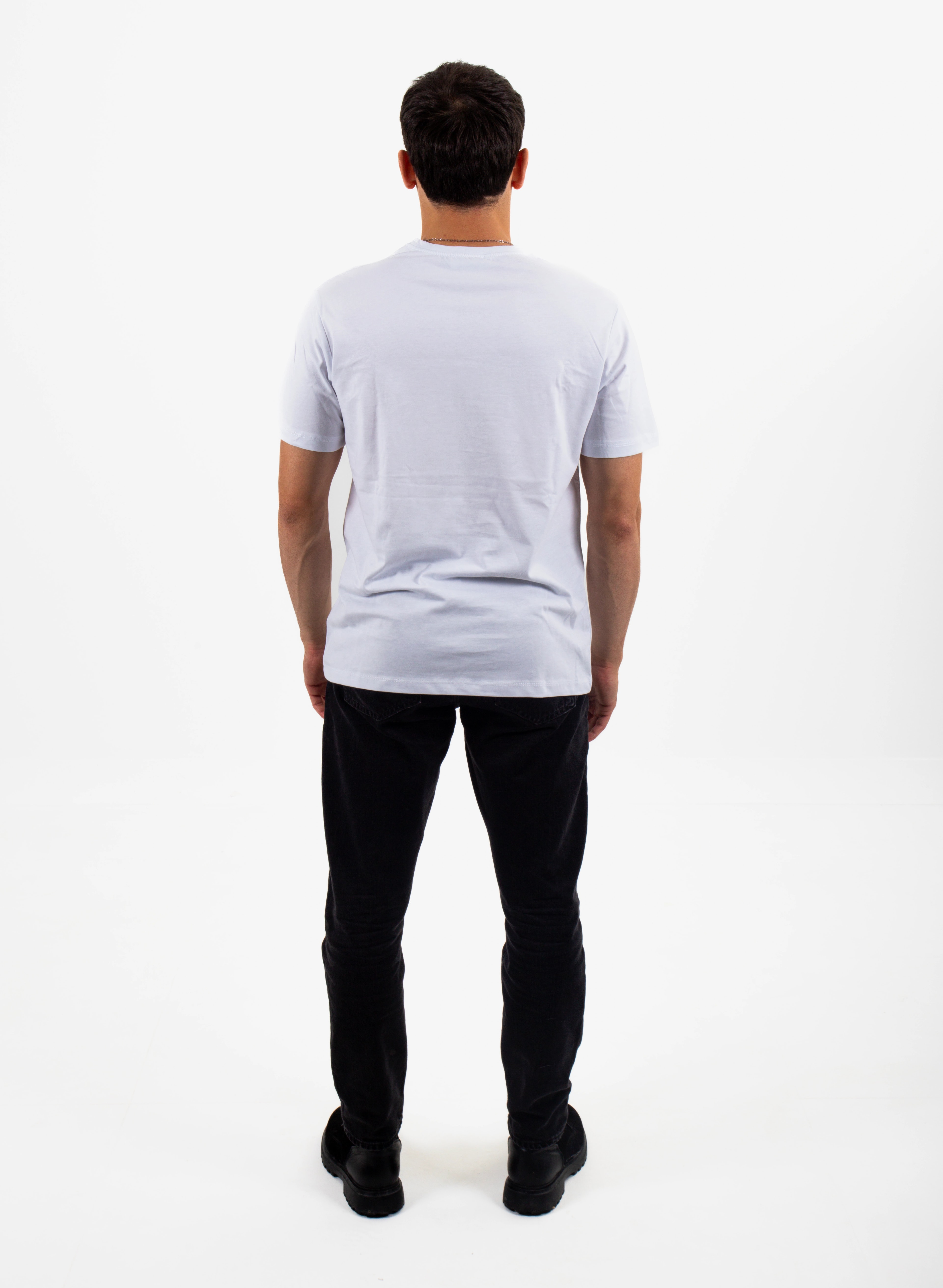 TEEVO Baskılı Oversize Tişört - Beyaz