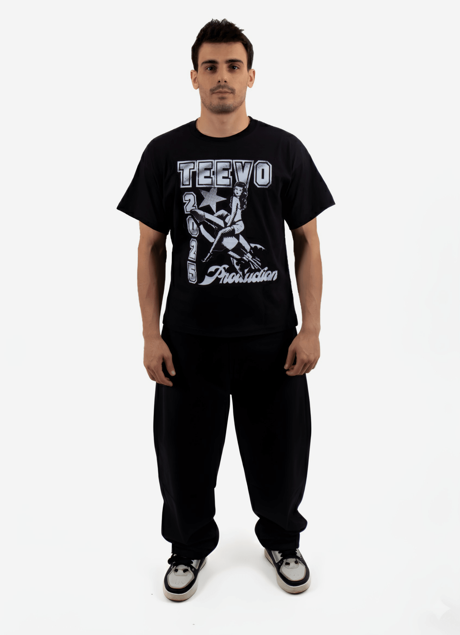 TEEVO PRODUCTION BOXY FIT T-SHIRT