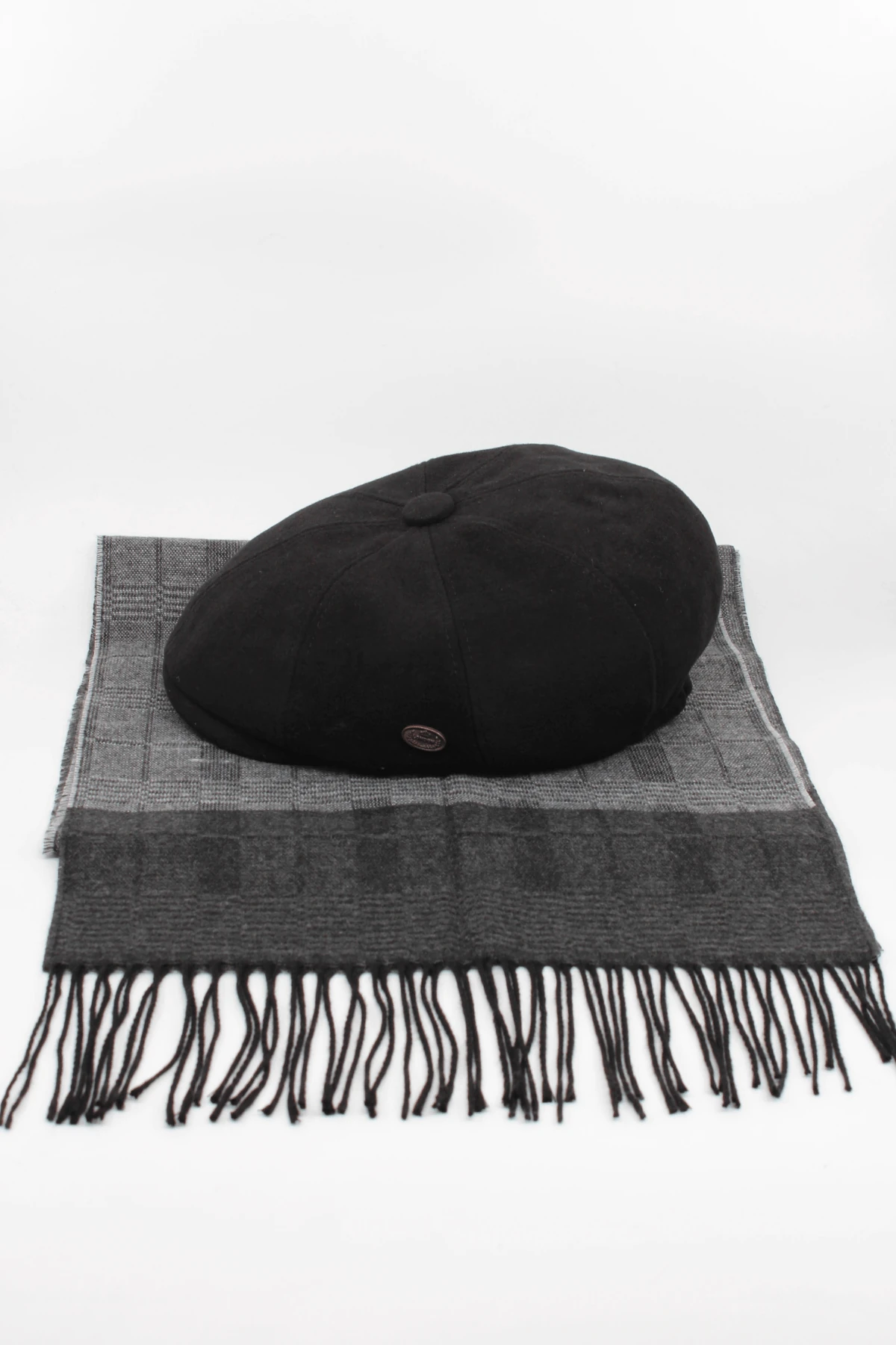 İngiliz Model Kasket & Atkı Kombin