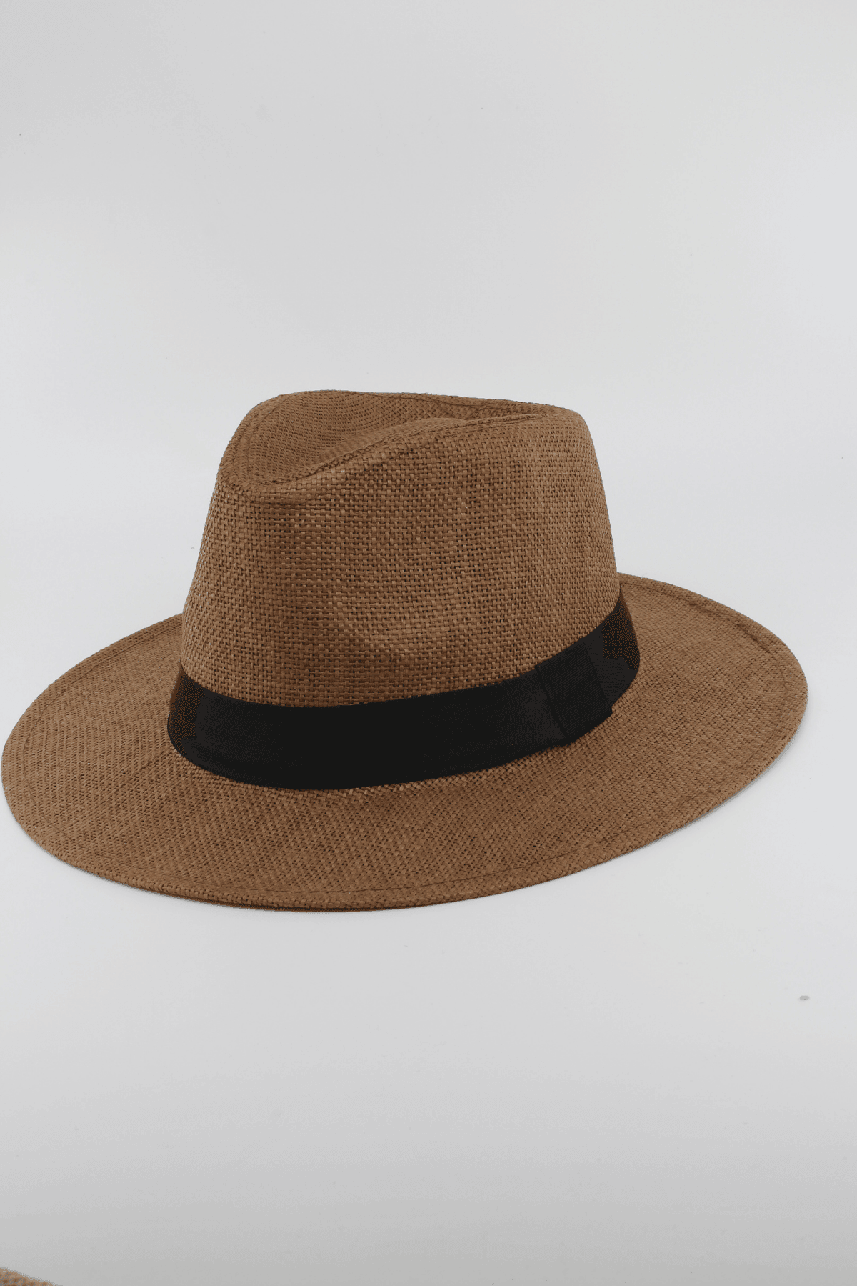 Panama Model Unisex Hasır Şapka - KAHVE