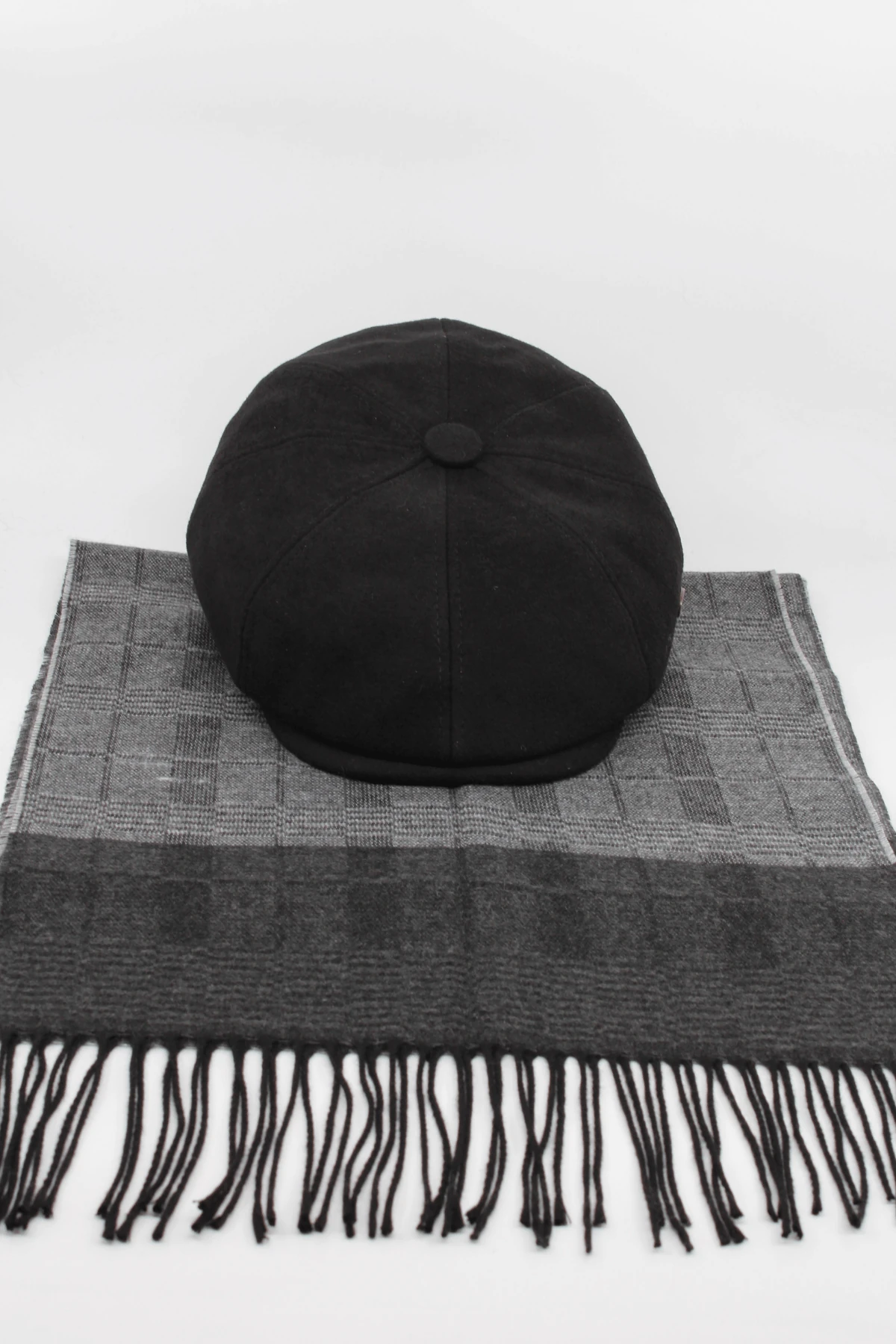 İngiliz Model Kasket & Atkı Kombin