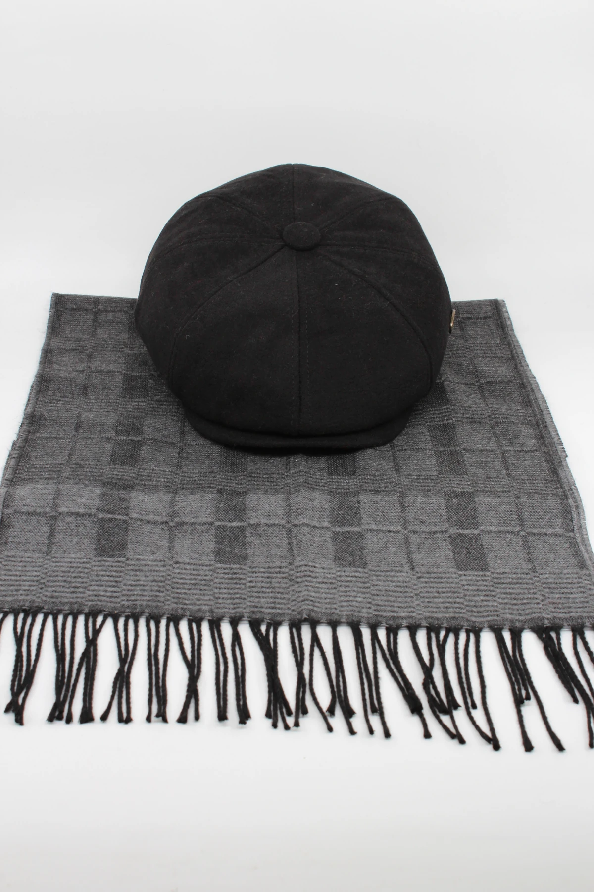 Peaky Blinders Tarzı Kasket ve Atkı Takımı