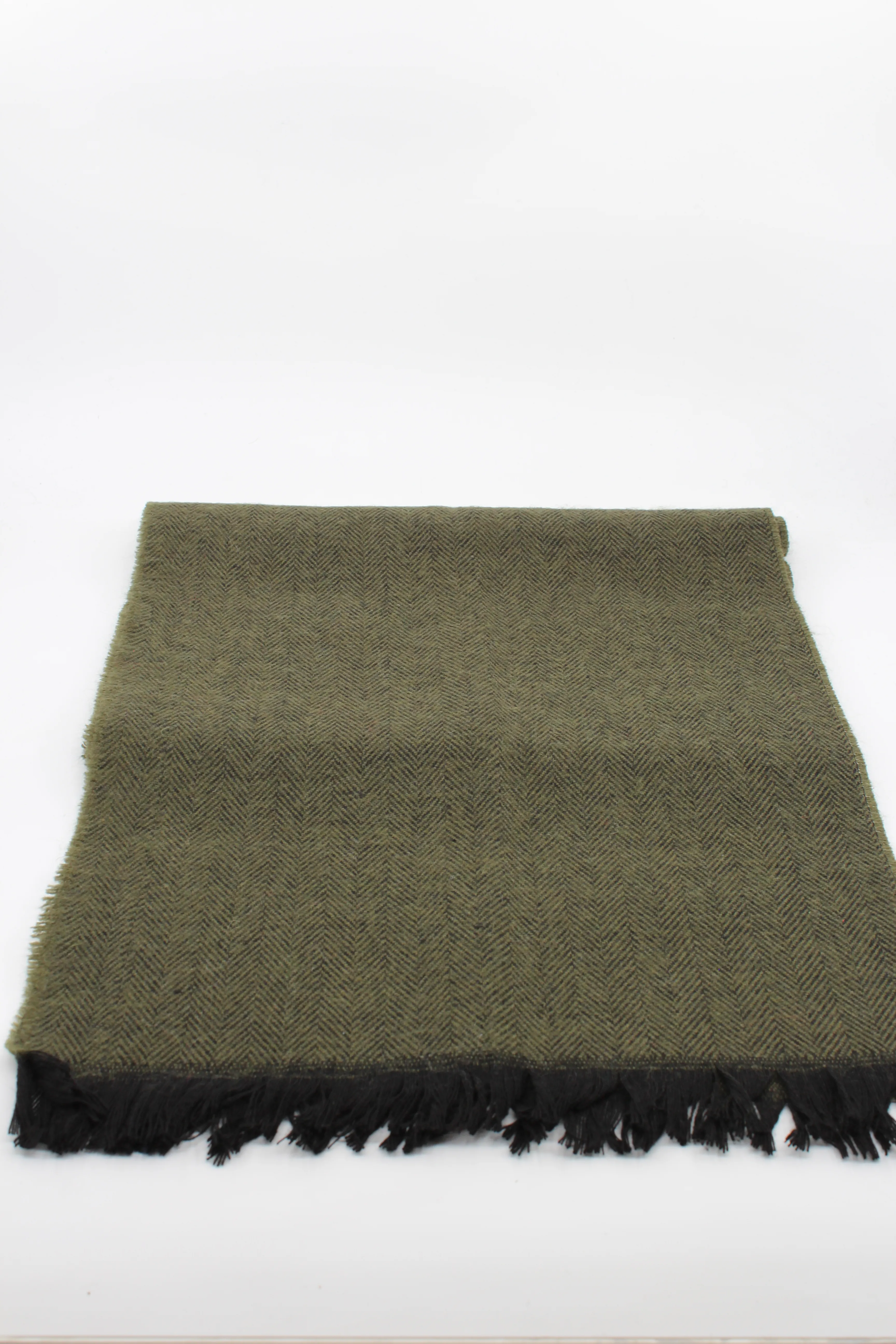 Erkek Atkı - balıksırtı haki