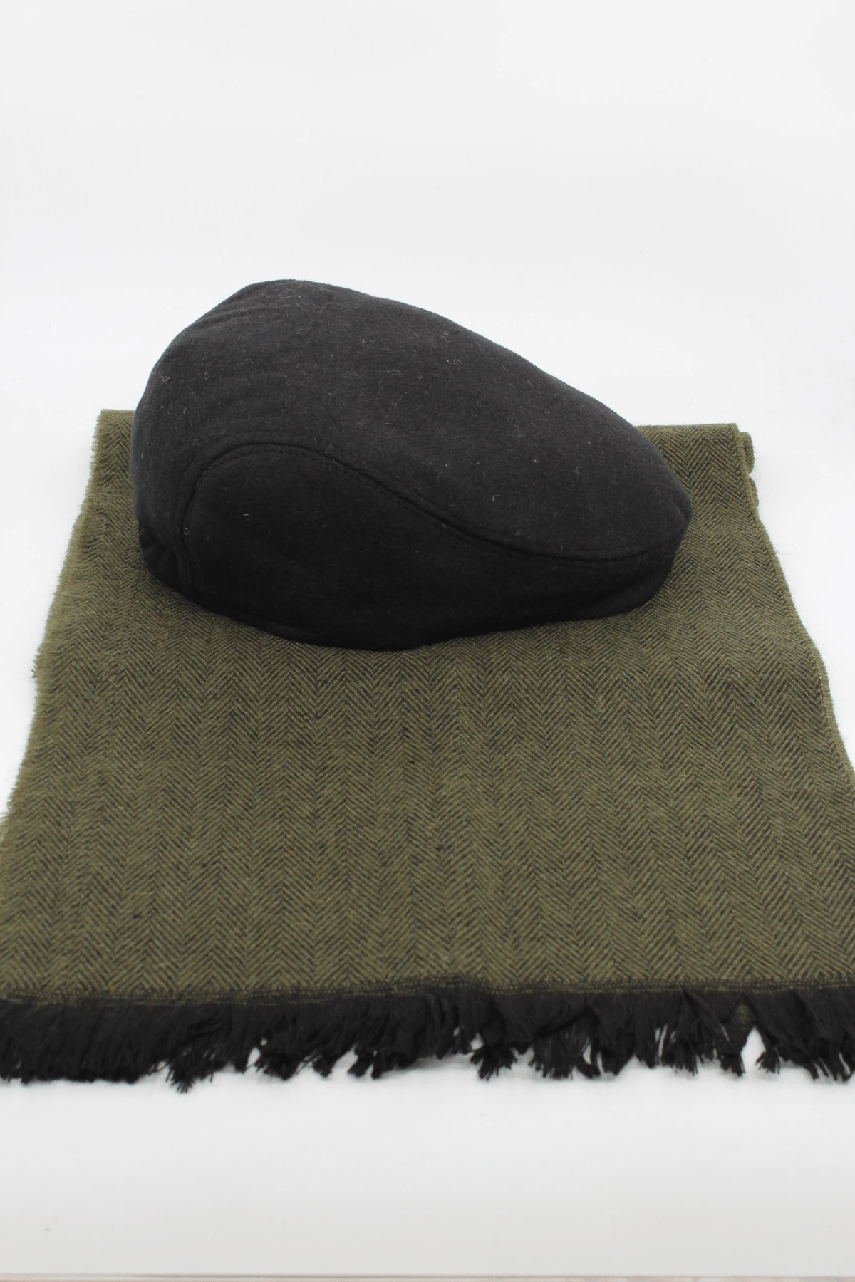 London Kasket Atkı Set HAKİ Balık Sırtı