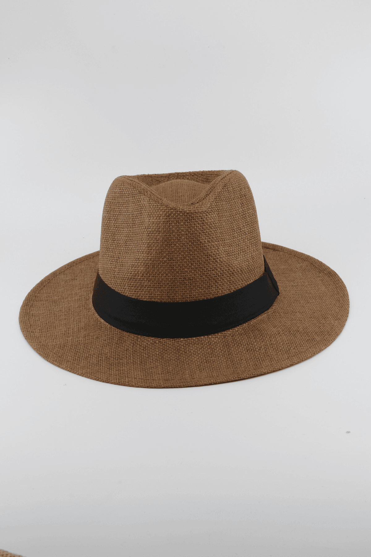 Panama Model Unisex Hasır Şapka - KAHVE
