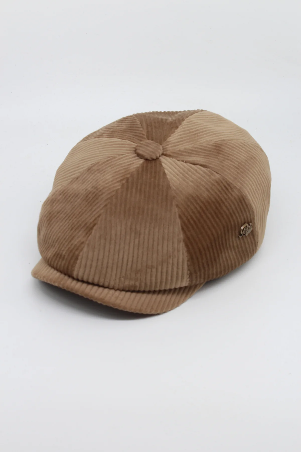 Unisex Fitilli Kadife 8 Köşeli İngiliz Kasket