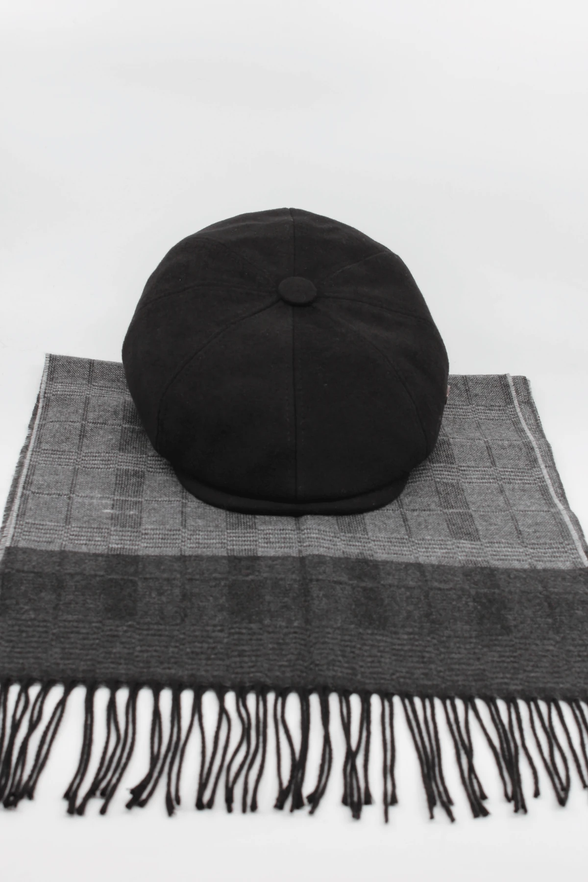 İngiliz Model Kasket & Atkı Kombin