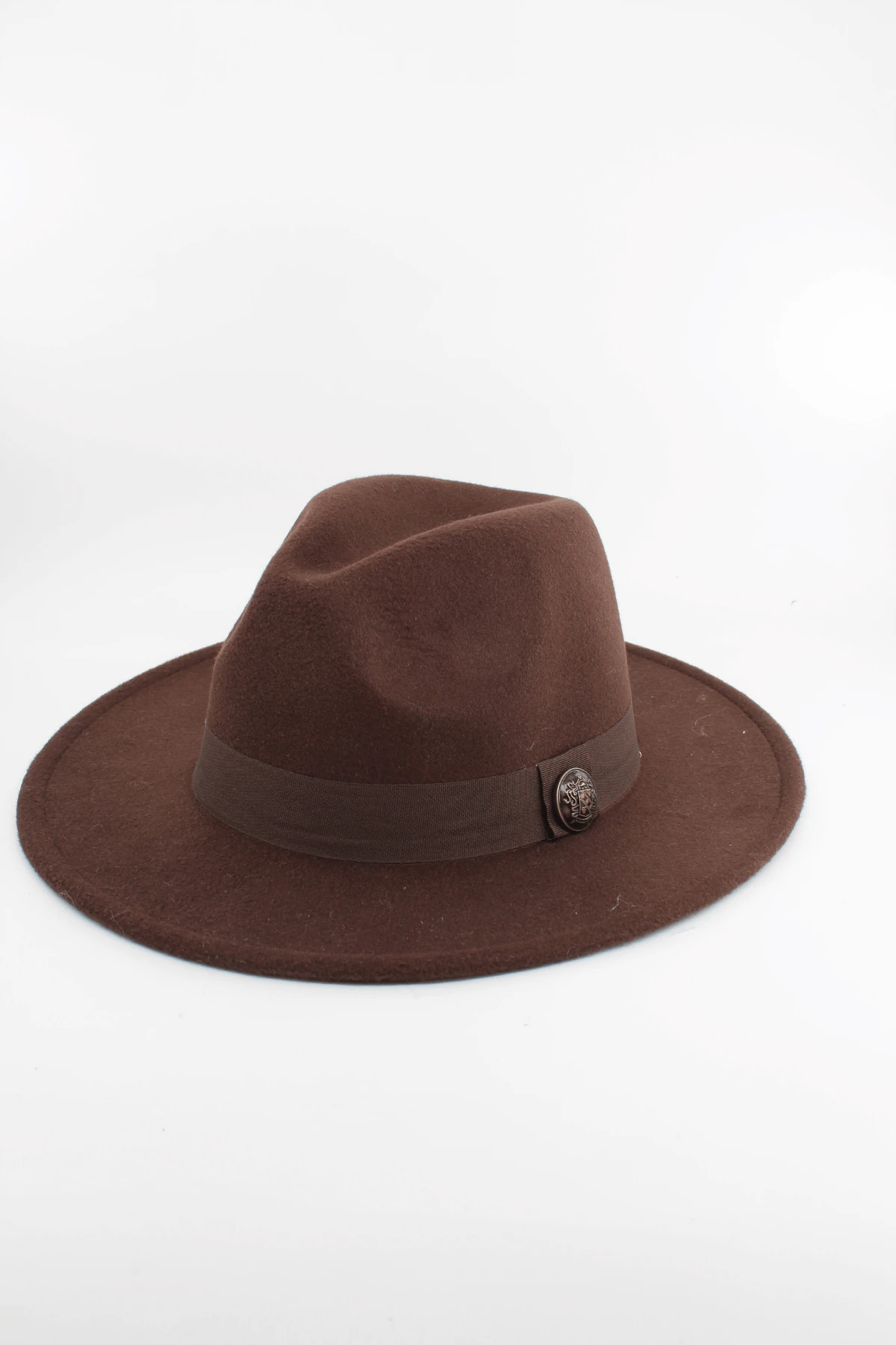 Unisex Panama Fötr Şapka Süet Fedora Şapka 