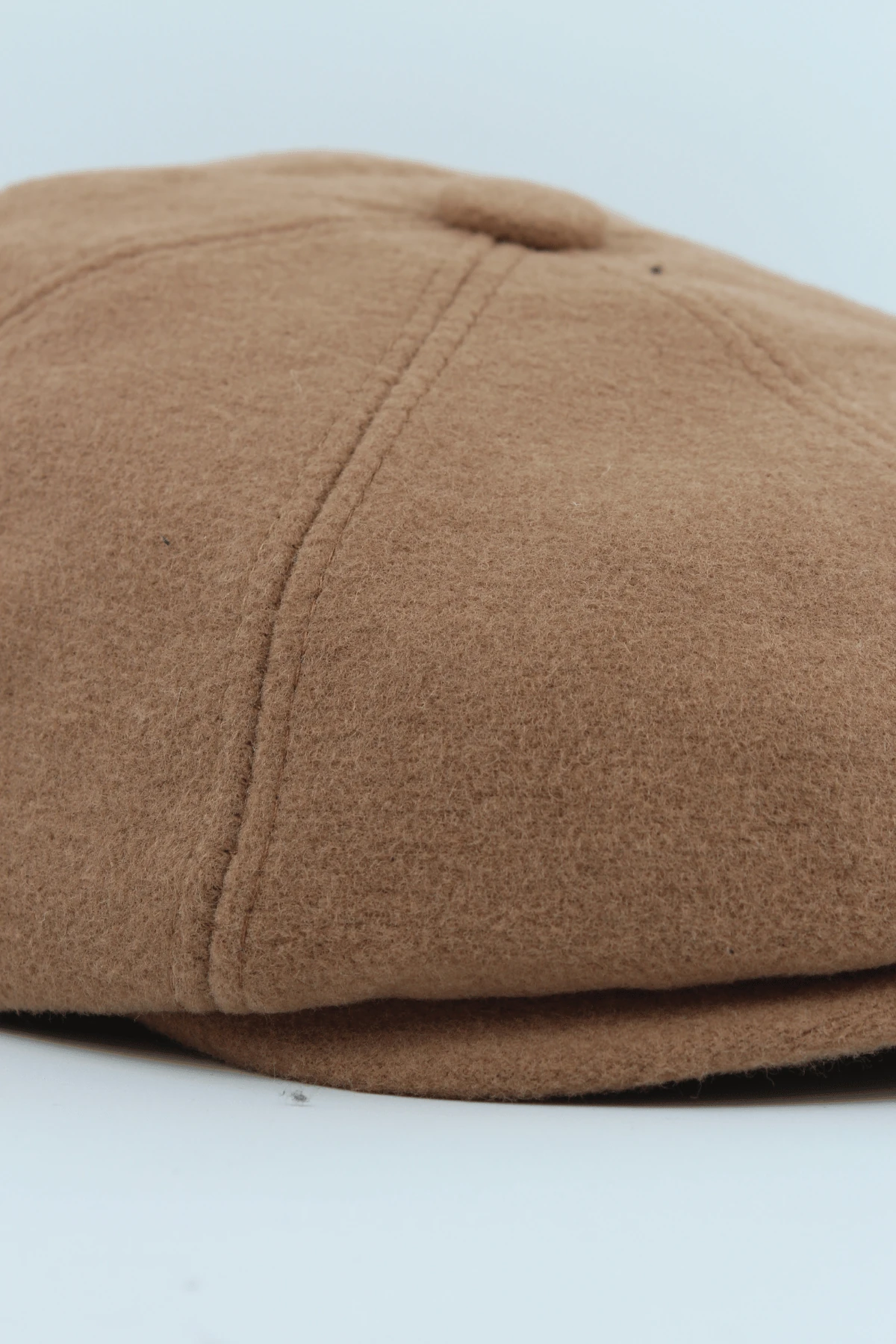 İngiliz Model Kaşe Baretta Kasket Şapka - Taba