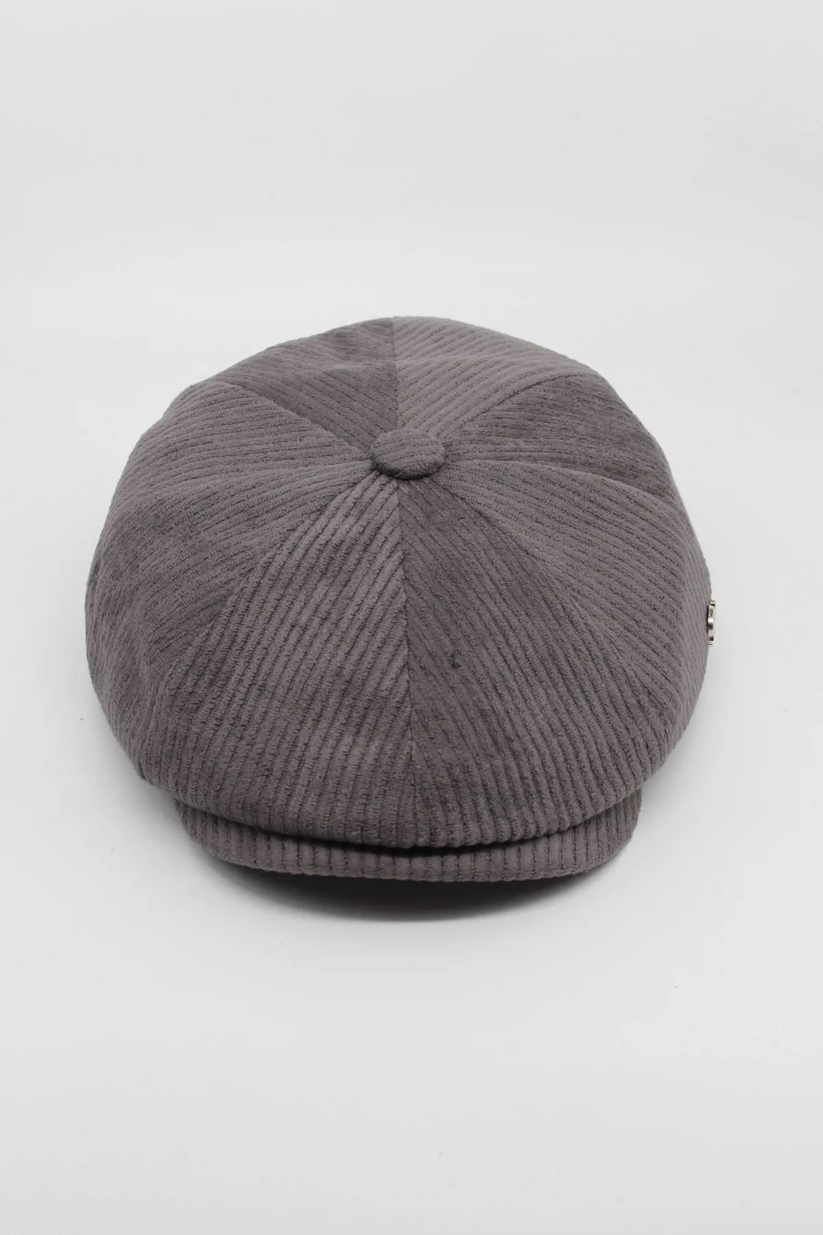 Unisex Fitilli Kadife 8 Köşeli İngiliz Kasket