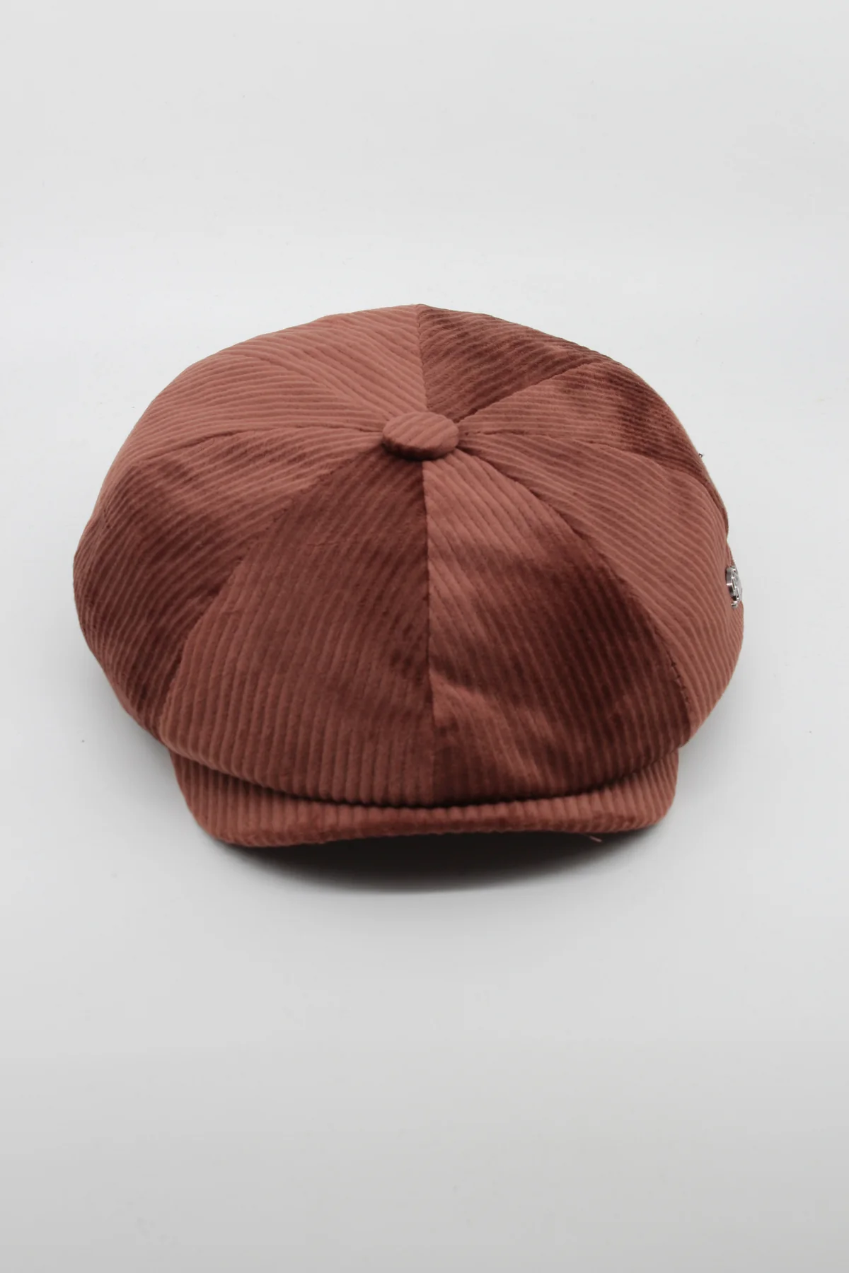 Unisex Fitilli Kadife 8 Köşeli İngiliz Kasket