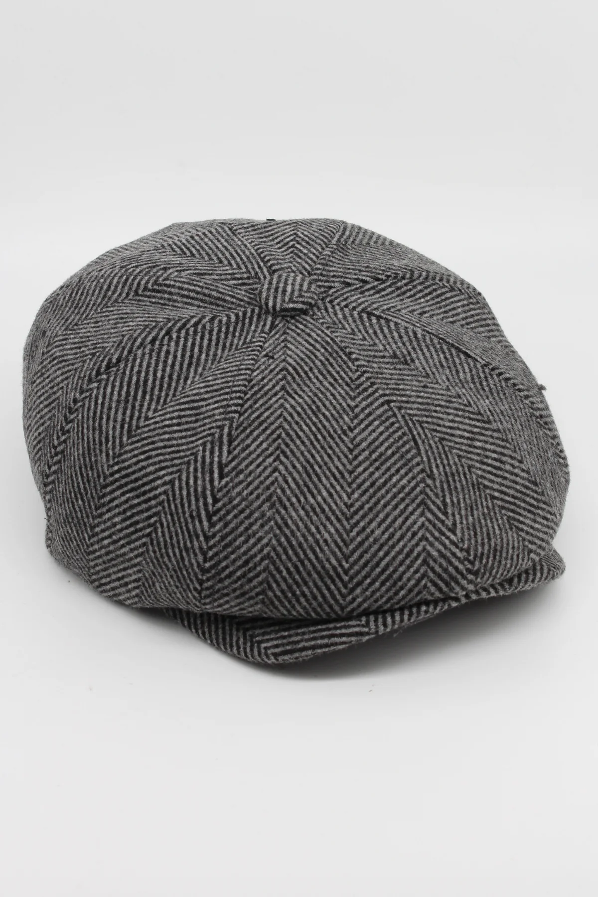 İngiliz Tarzı 8 Parça Balıksırtı Erkek Kasket - Peaky Blinders Model