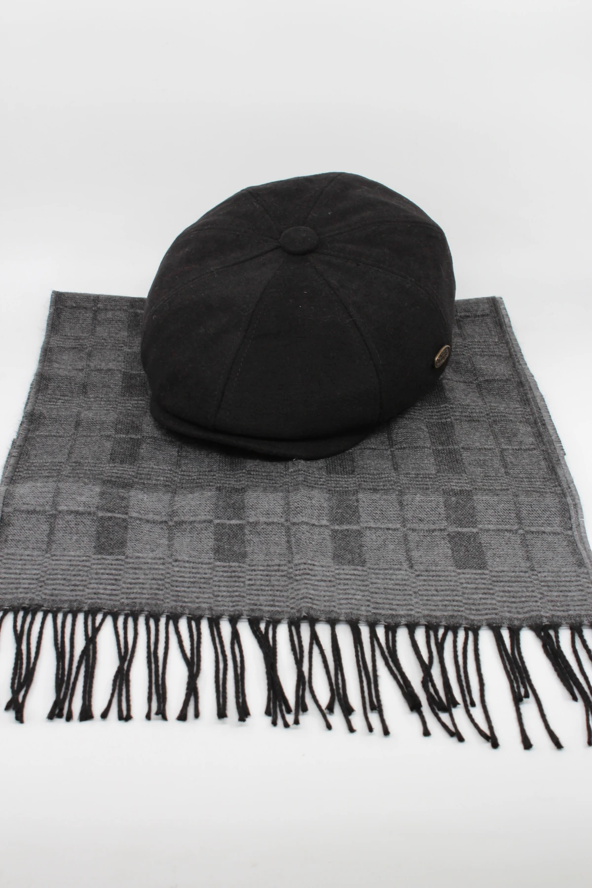 Peaky Blinders Tarzı Kasket ve Atkı Takımı