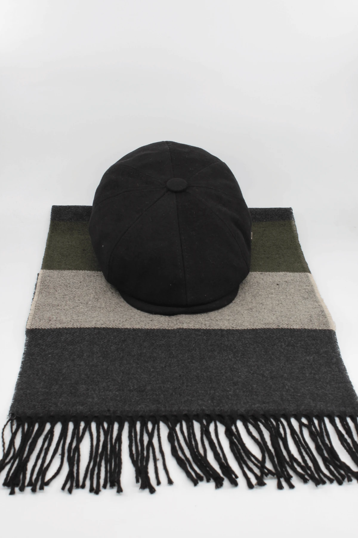 İngiliz Model Kasket & Atkı Kombin