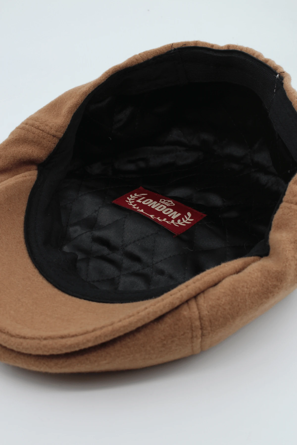 İngiliz Model Kaşe Baretta Kasket Şapka - Taba