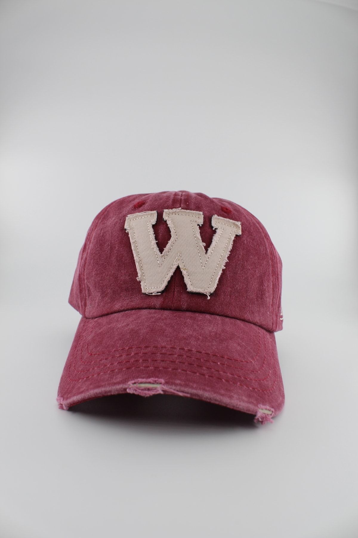 Ithal W Nakışlı Eskitme Şapka Unisex Cap